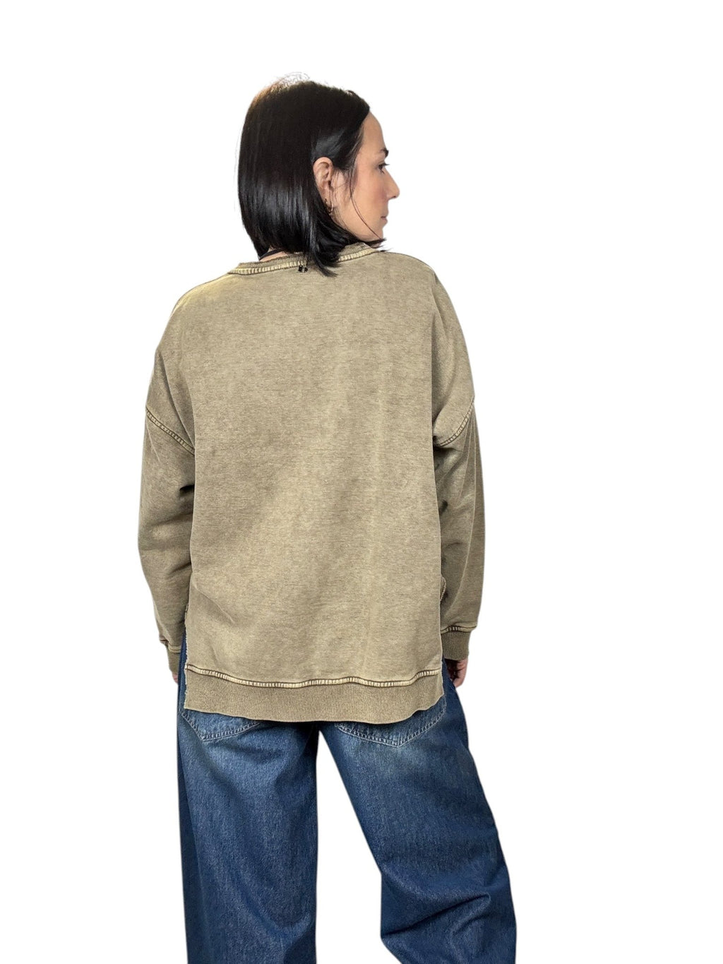 FELPA SCRITTA DIXIE - XE BLU ABBIGLIAMENTO