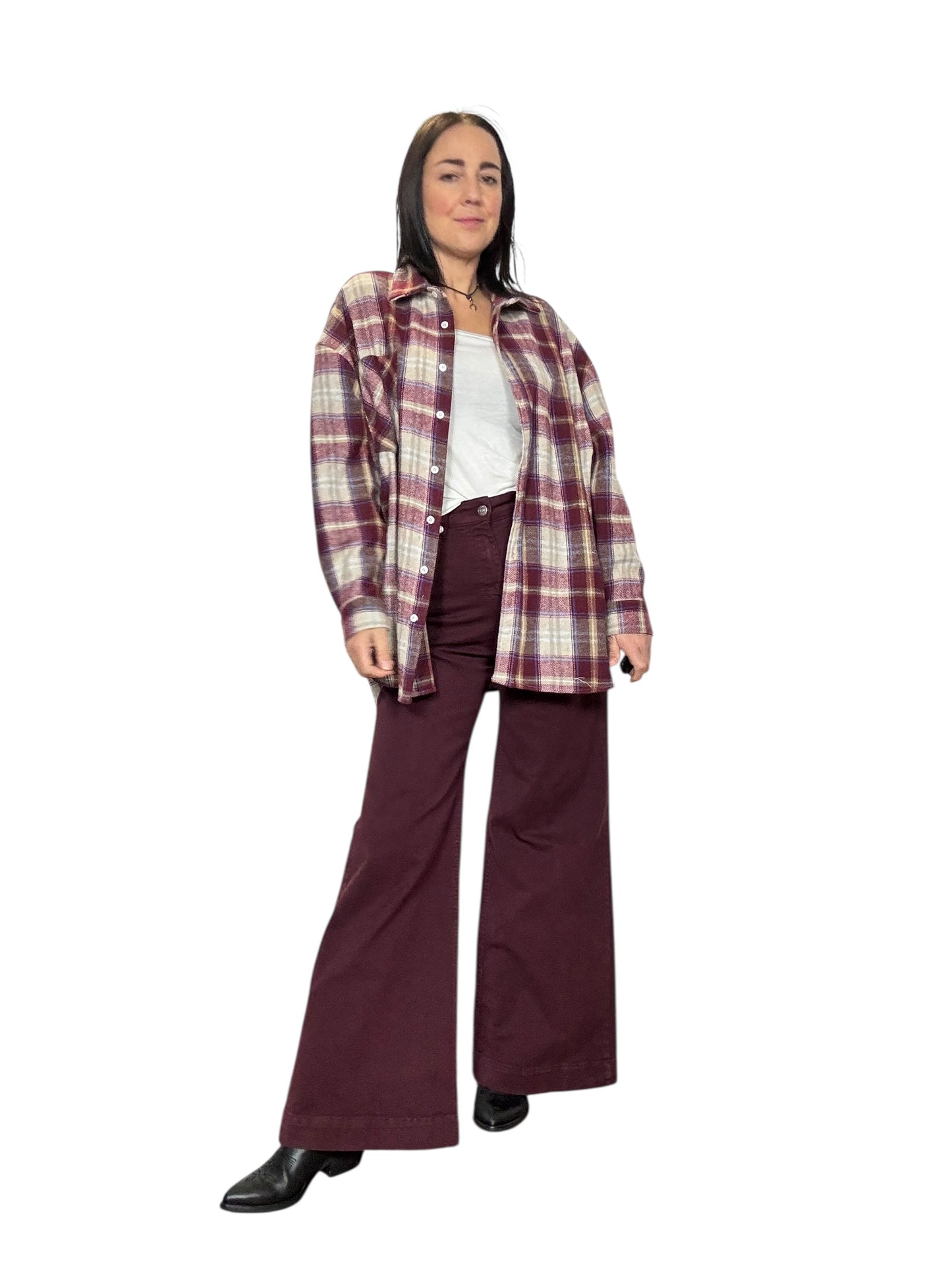 JEANS COLORATO A PALAZZO SUSY MIX