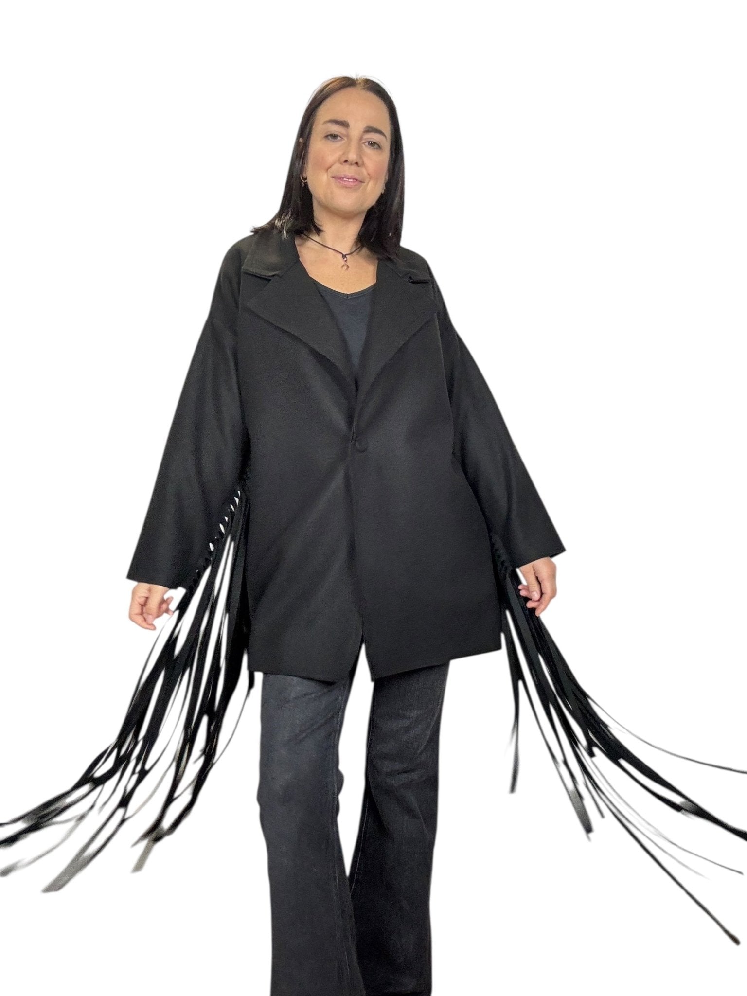 CAPPOTTINO FRANGE SUSY MIX - XE BLU ABBIGLIAMENTO