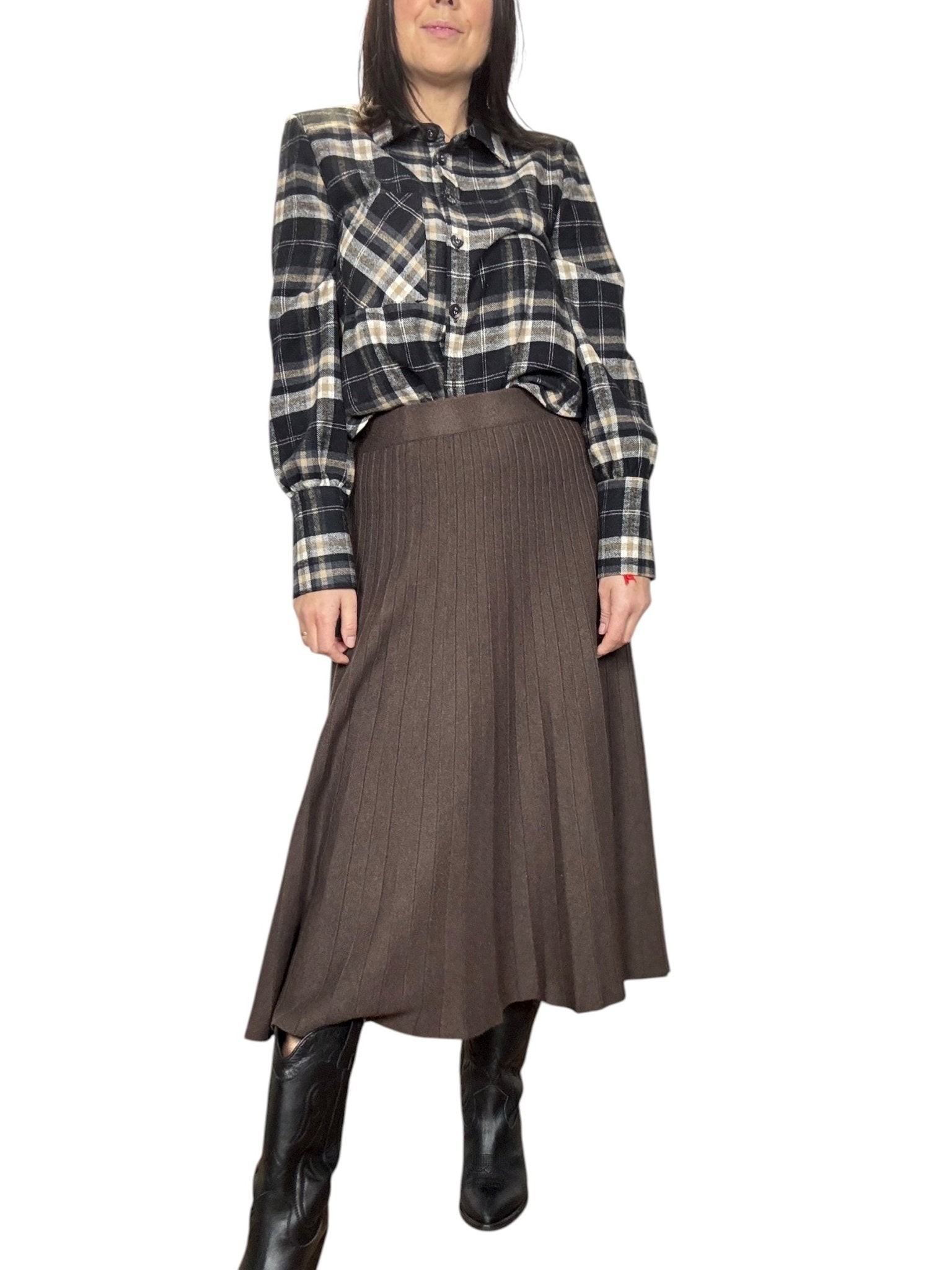 GONNA MIDI IN MAGLIA SUSY MIX - XE BLU ABBIGLIAMENTO