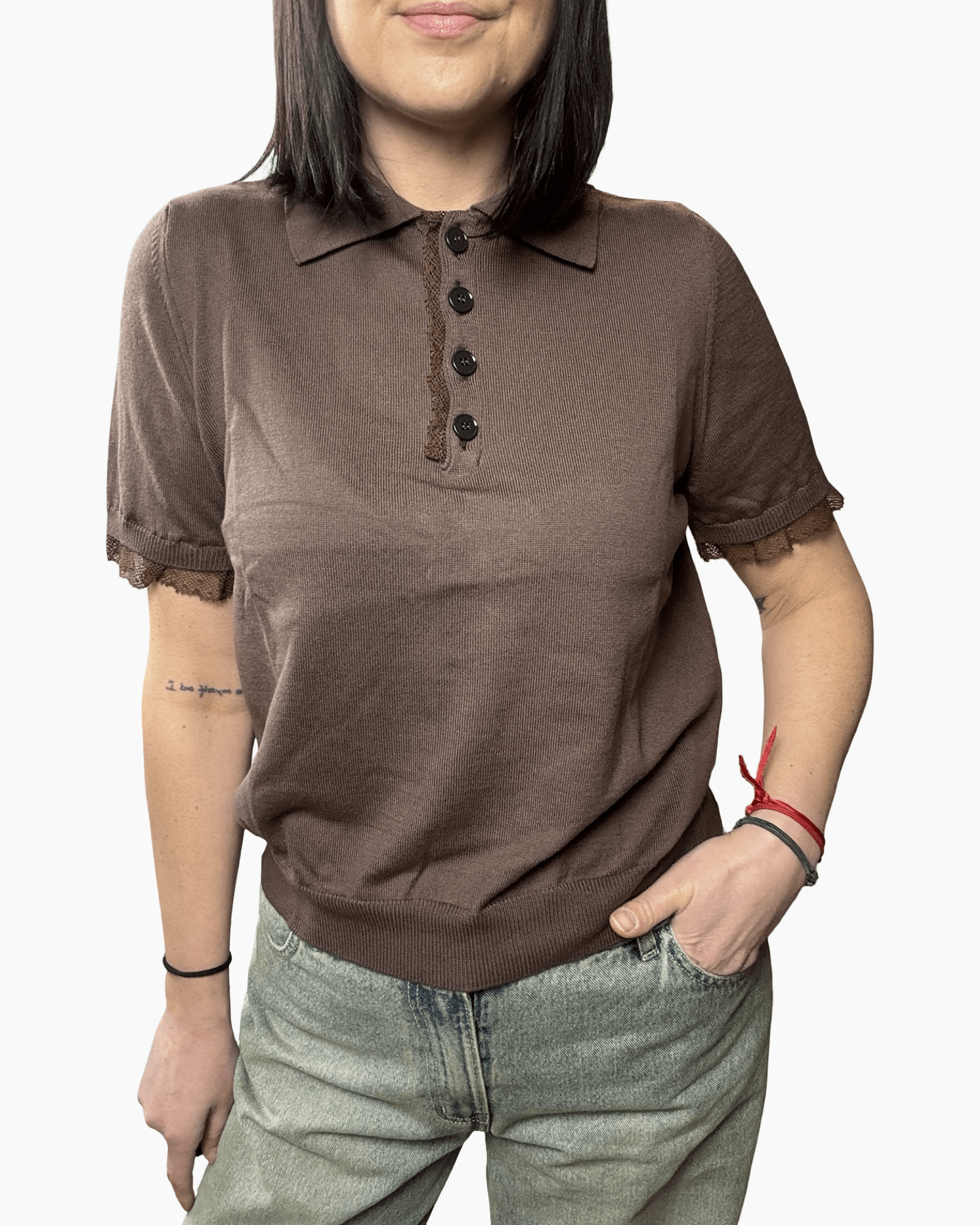 POLO CON PIZZO VICOLO - XE BLU ABBIGLIAMENTO