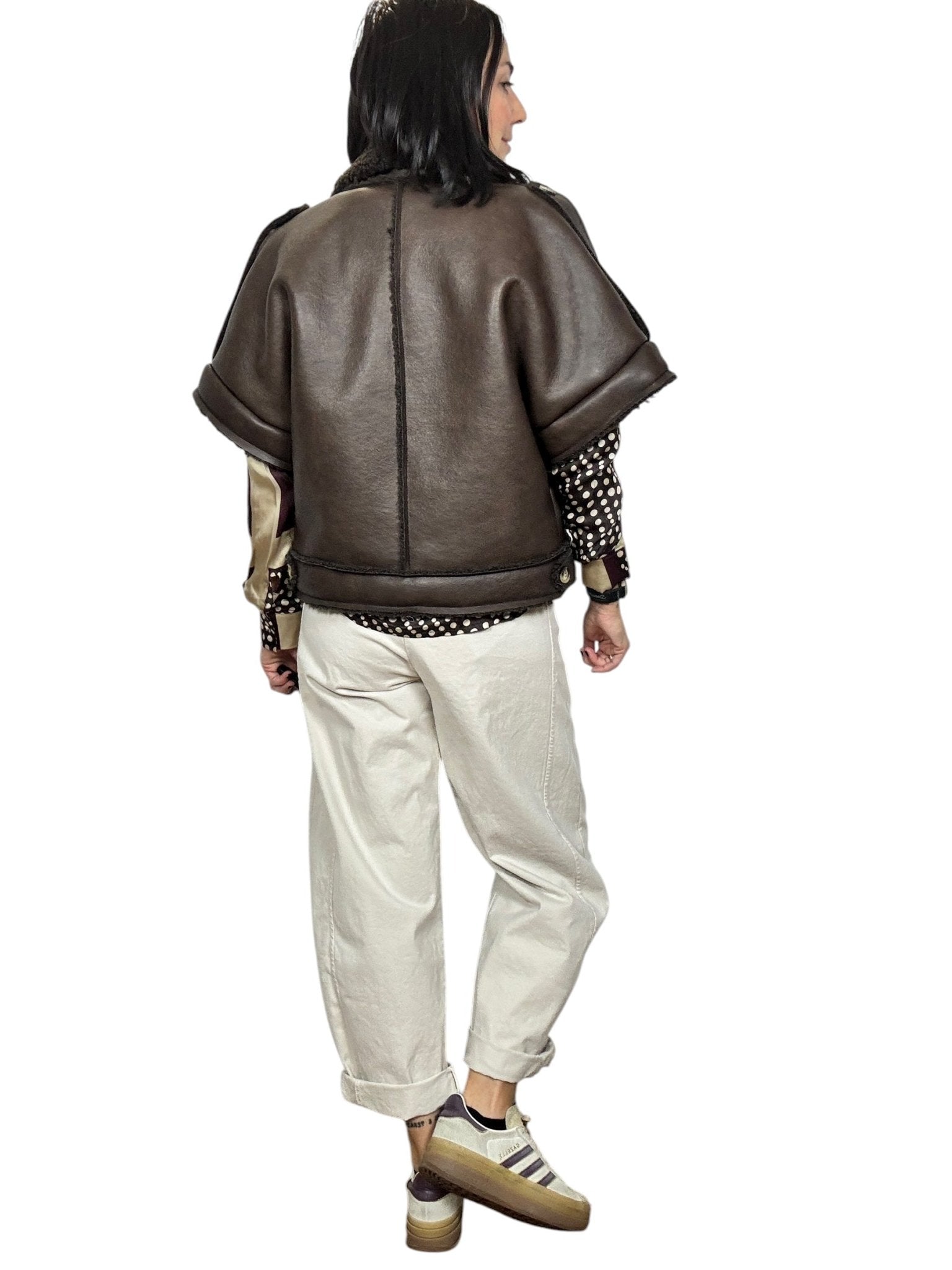 GILET IN ECOMONTONE VICOLO - XE BLU ABBIGLIAMENTO