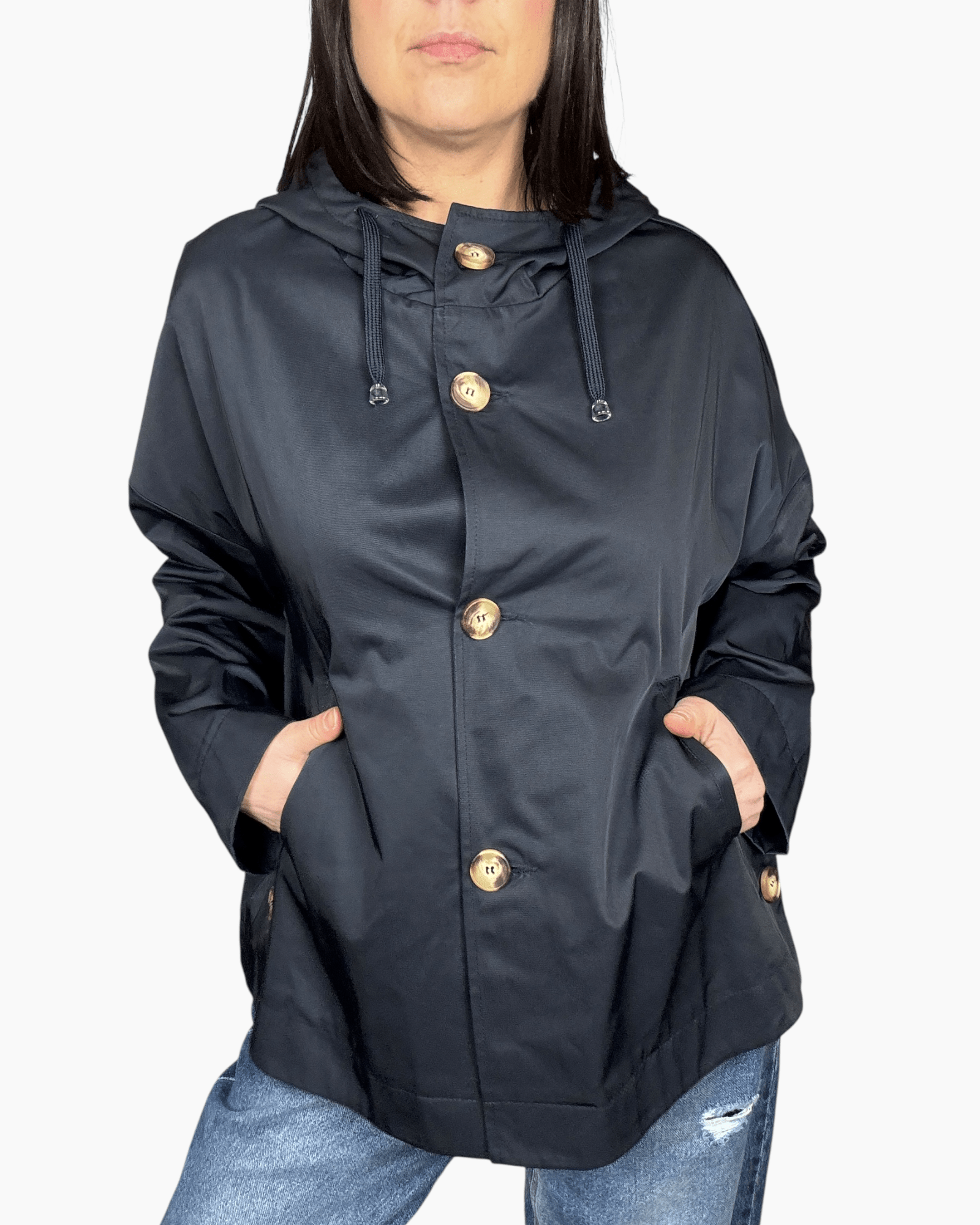 TRENCH BLU TENSIONE IN - XE BLU ABBIGLIAMENTO