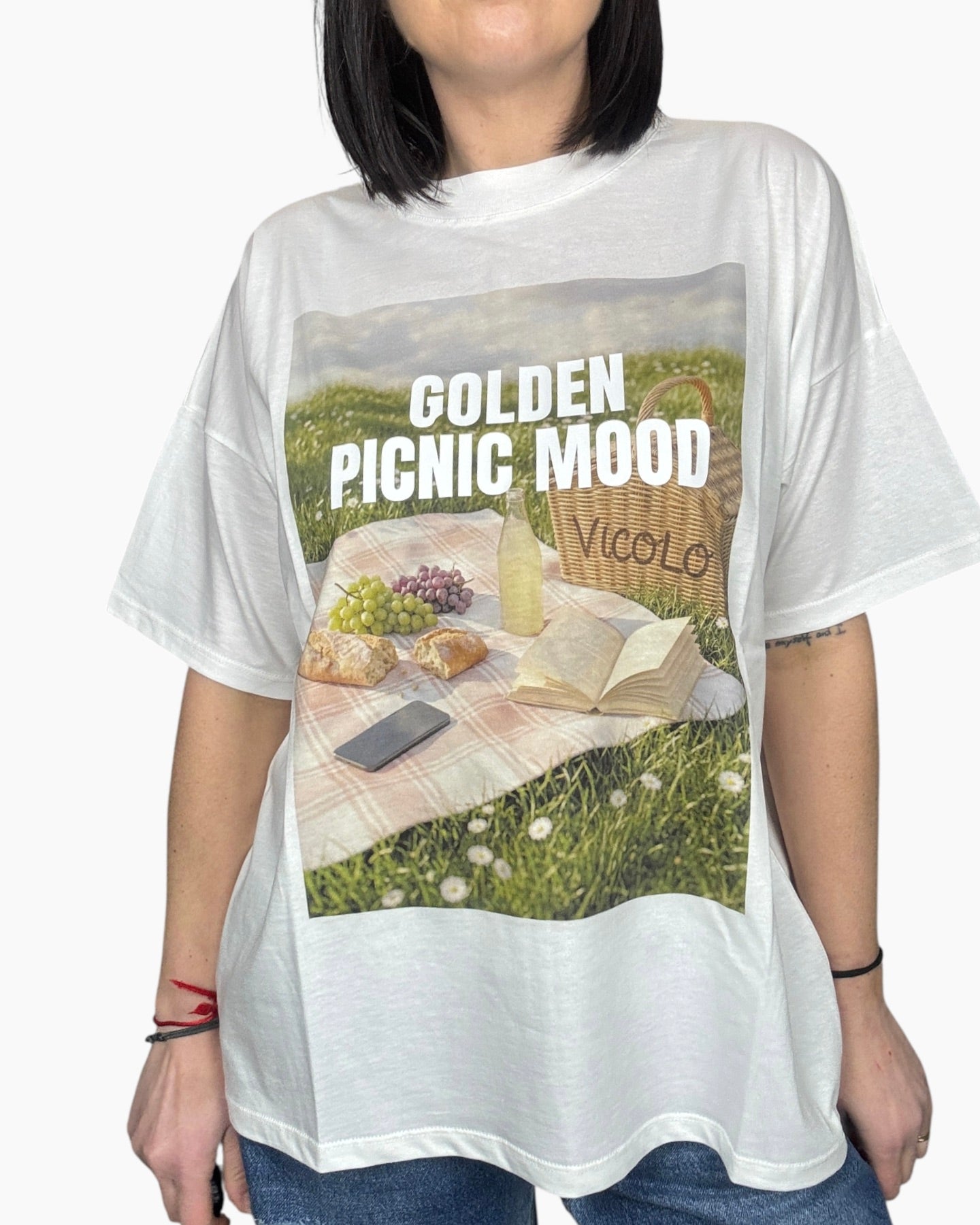 T - SHIRT GOLDEN PICNIC MOOD VICOLO - XE BLU ABBIGLIAMENTO