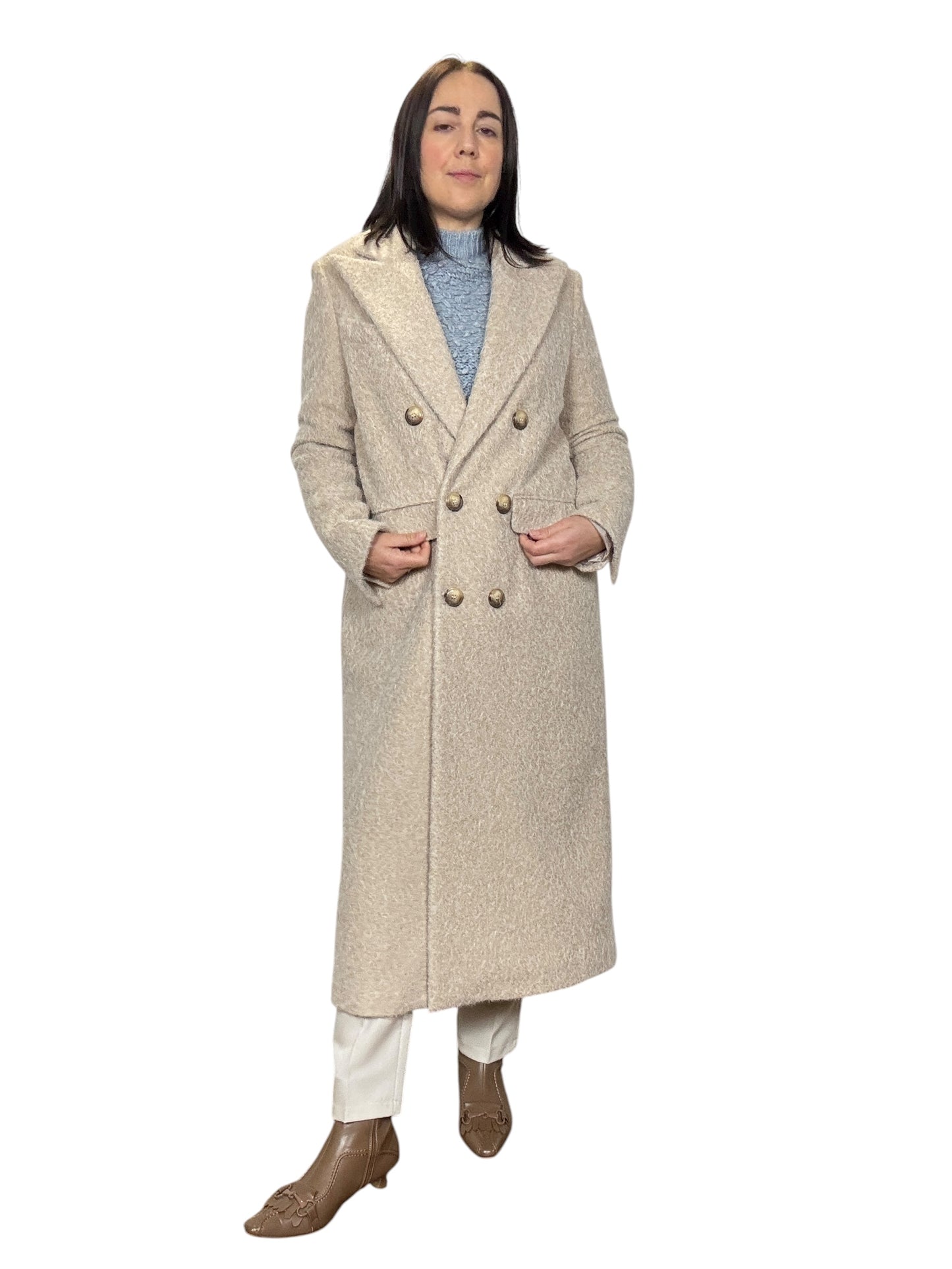 CAPPOTTO A UOVO IN LANA COTTA SUSY MIX