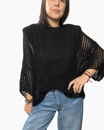 MAGLIA A RETE SUSY MIX - XE BLU ABBIGLIAMENTO