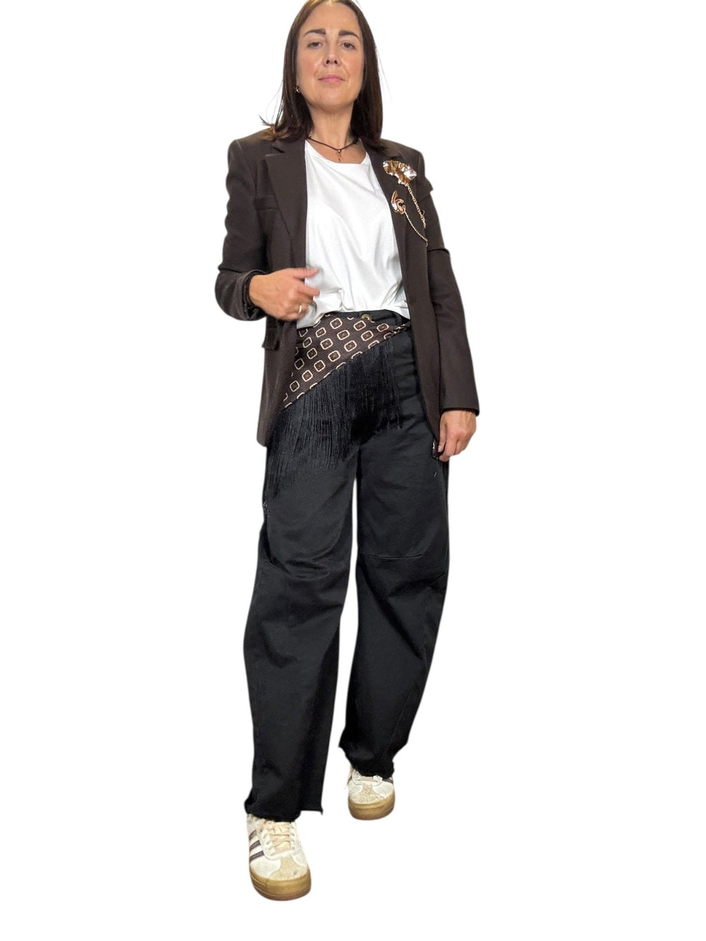 PANTALONE A BANANA SUSY MIX - XE BLU ABBIGLIAMENTO