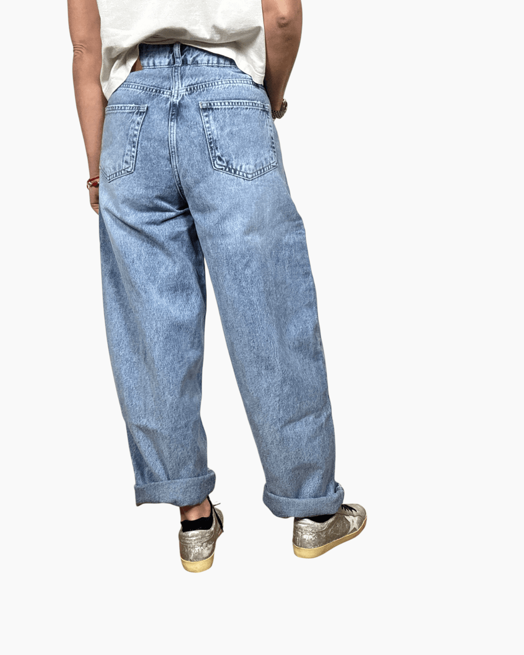 JEANS MOM FIT SUSY MIX - XE BLU ABBIGLIAMENTO