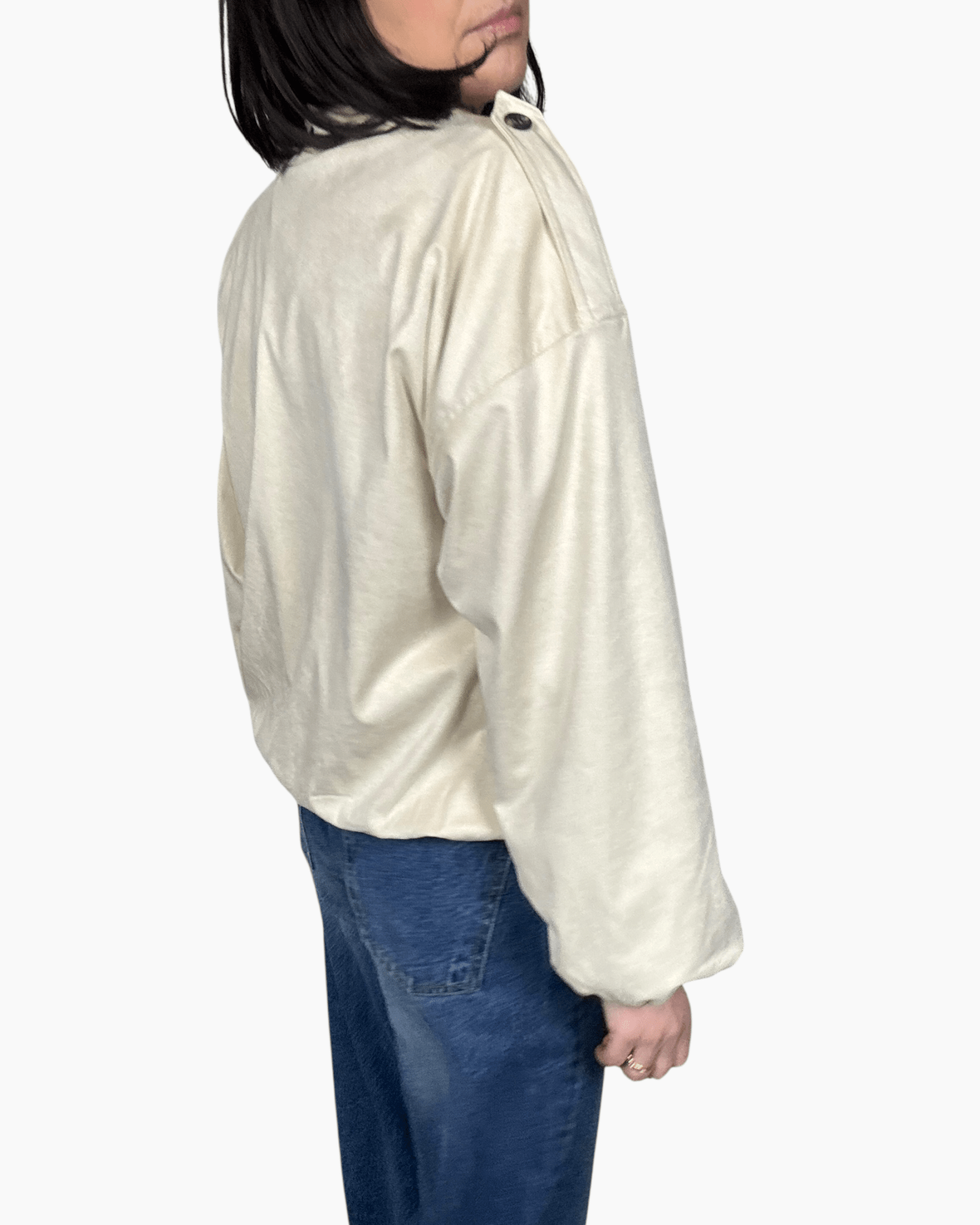 BOMBER A OVETTO SUSY MIX - XE BLU ABBIGLIAMENTO