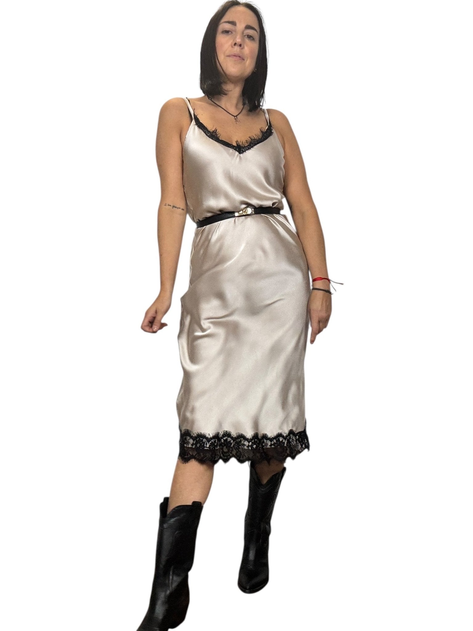 ABITO LINGERIE MIDI SUSY MIX - XE BLU ABBIGLIAMENTO