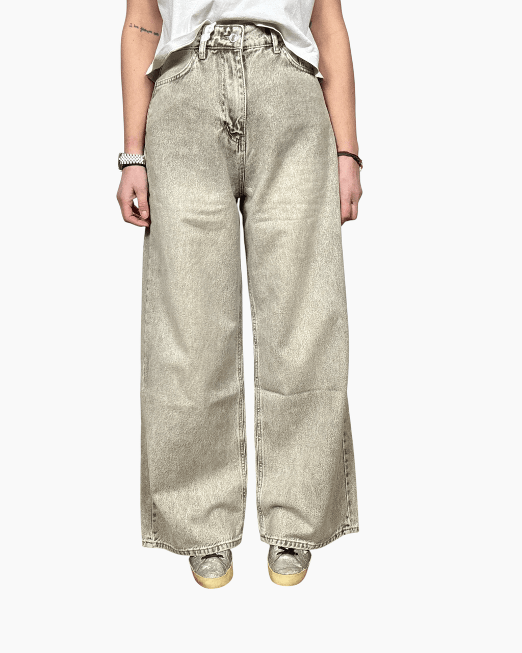 JEANS A PALAZZO SABBIATO SUSY MIX - XE BLU ABBIGLIAMENTO