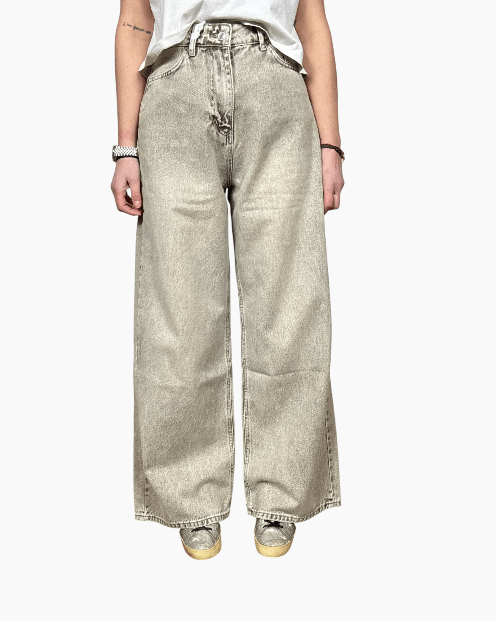 JEANS A PALAZZO SABBIATO SUSY MIX - XE BLU ABBIGLIAMENTO