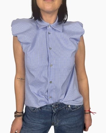 CAMICIA SMANICATA QUADRETTO VICHY HAVEONE - XE BLU ABBIGLIAMENTO