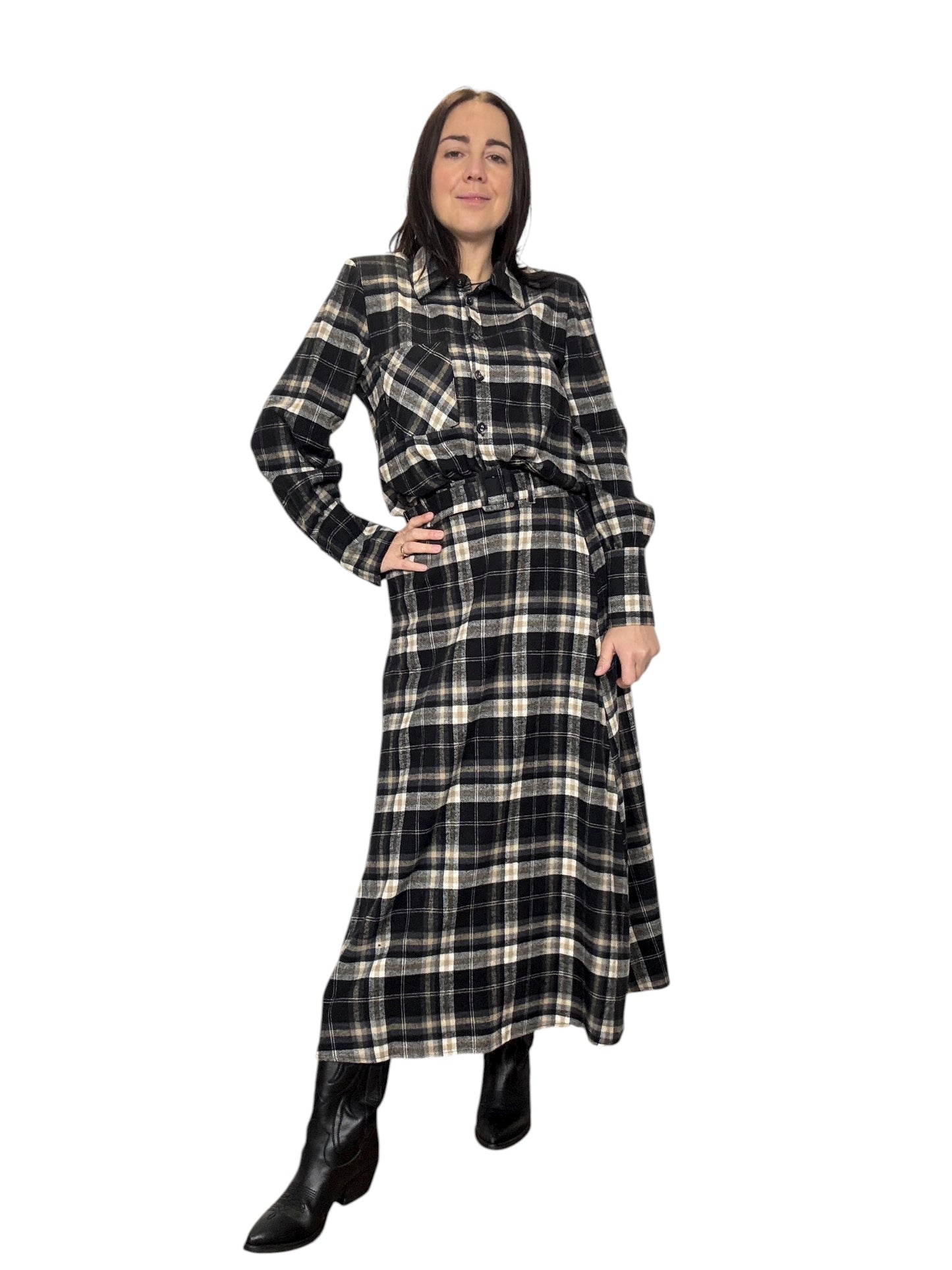 CAMICIA CHECK CROPPED SUSY MIX