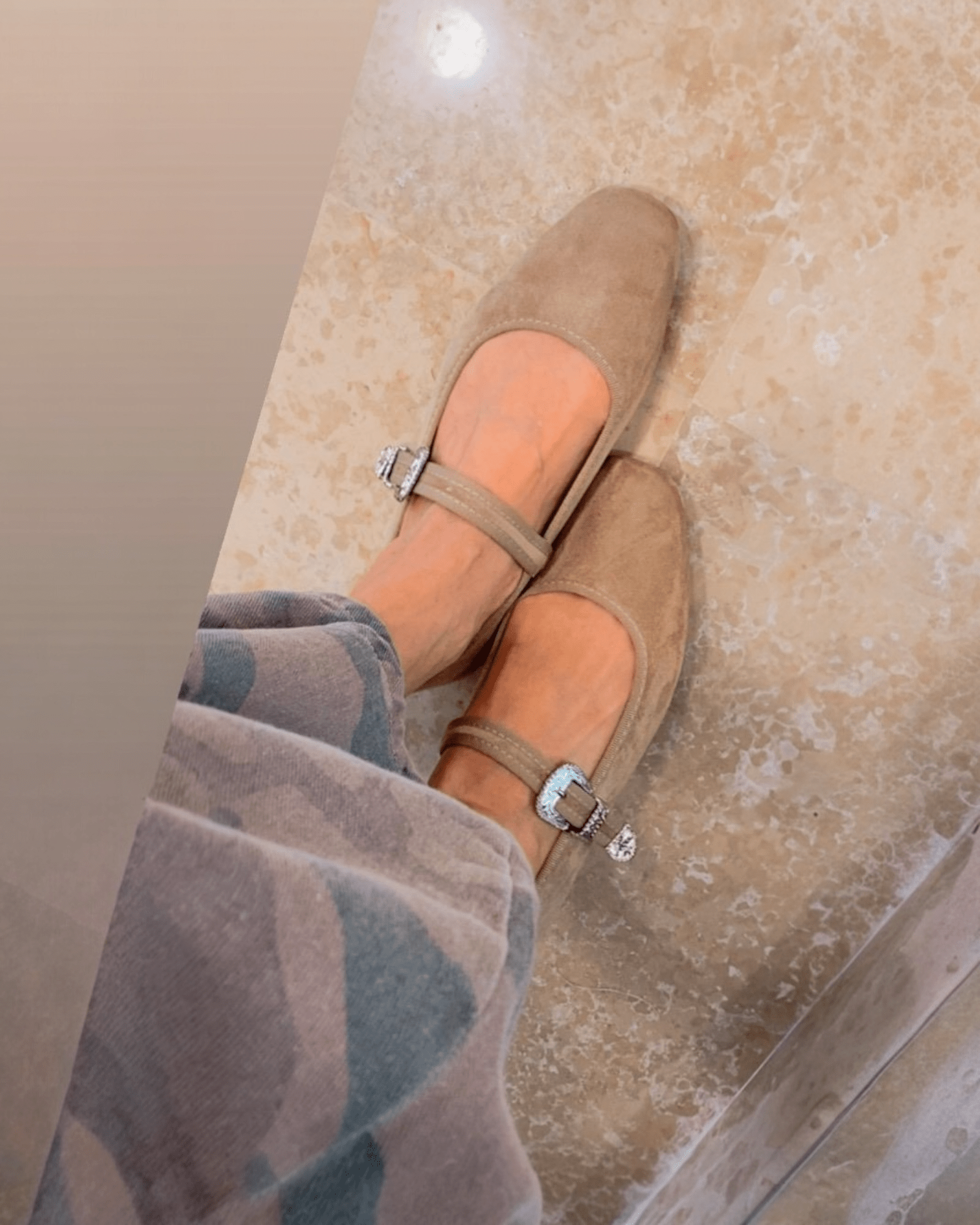 BALLERINA IN SUEDE SUSY MIX - XE BLU ABBIGLIAMENTO