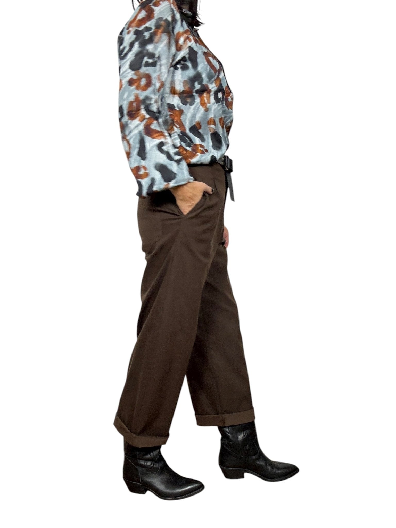 PANTALONE CON CINTURA SUSY MIX - XE BLU ABBIGLIAMENTO