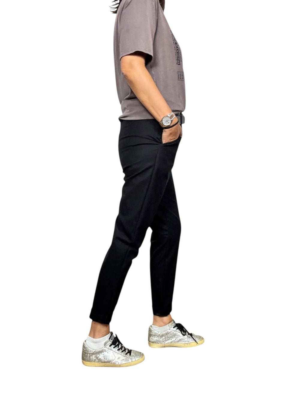 PANTALONE CON ELASTICO IN VITA SUSY MIX - XE BLU ABBIGLIAMENTO