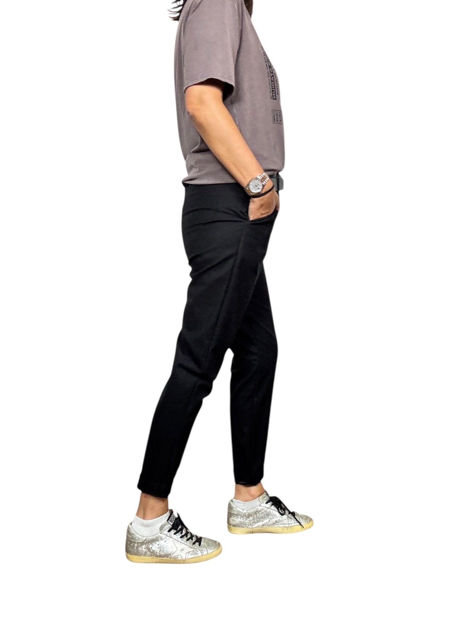 PANTALONE CON ELASTICO IN VITA SUSY MIX - XE BLU ABBIGLIAMENTO