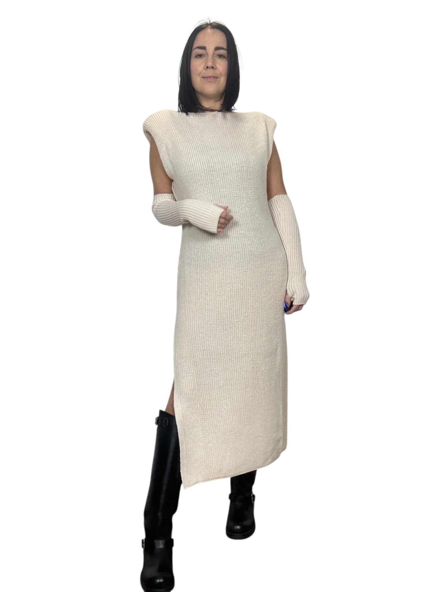 ABITO SMANICATO CON MANICOTTO VICOLO - XE BLU ABBIGLIAMENTO