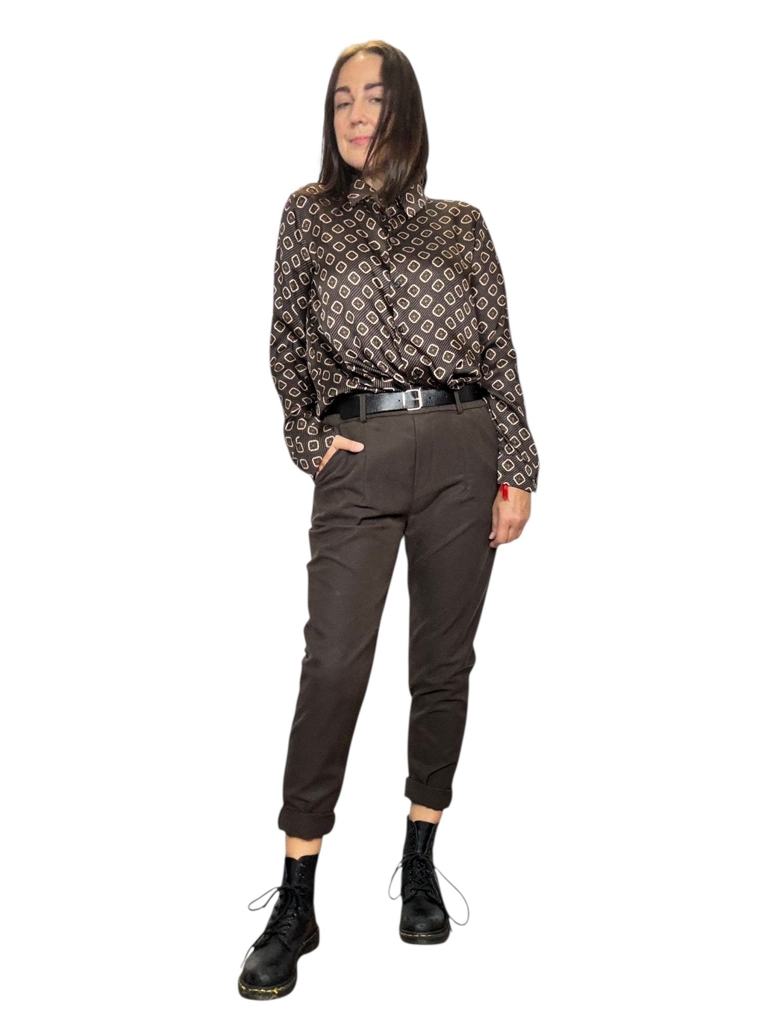 PANTALONE CON ELASTICO IN VITA SUSY MIX - XE BLU ABBIGLIAMENTO