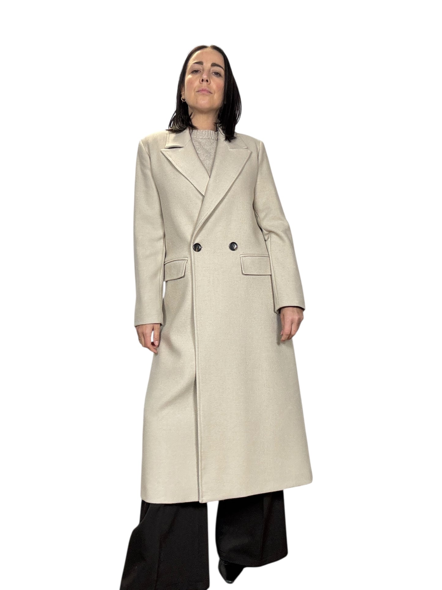 CAPPOTTO BOTTONI DIETRO TENSIONE IN