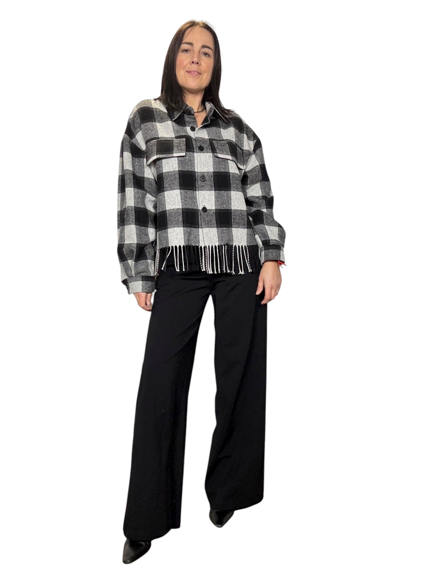 PANTALONE IN PUNTO MILANO GAMBA DRITTA TENSIONE IN