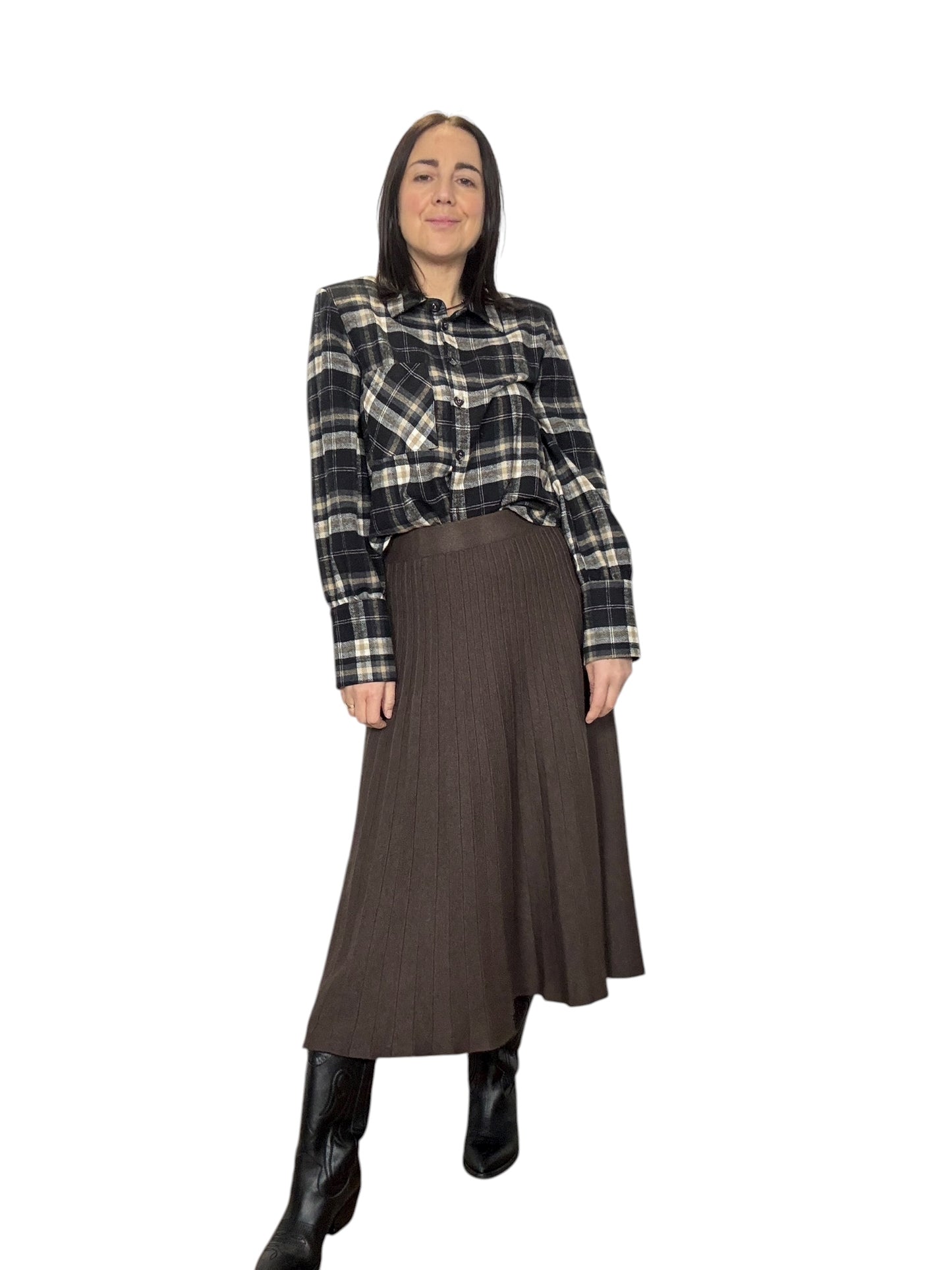 CAMICIA CHECK CROPPED SUSY MIX