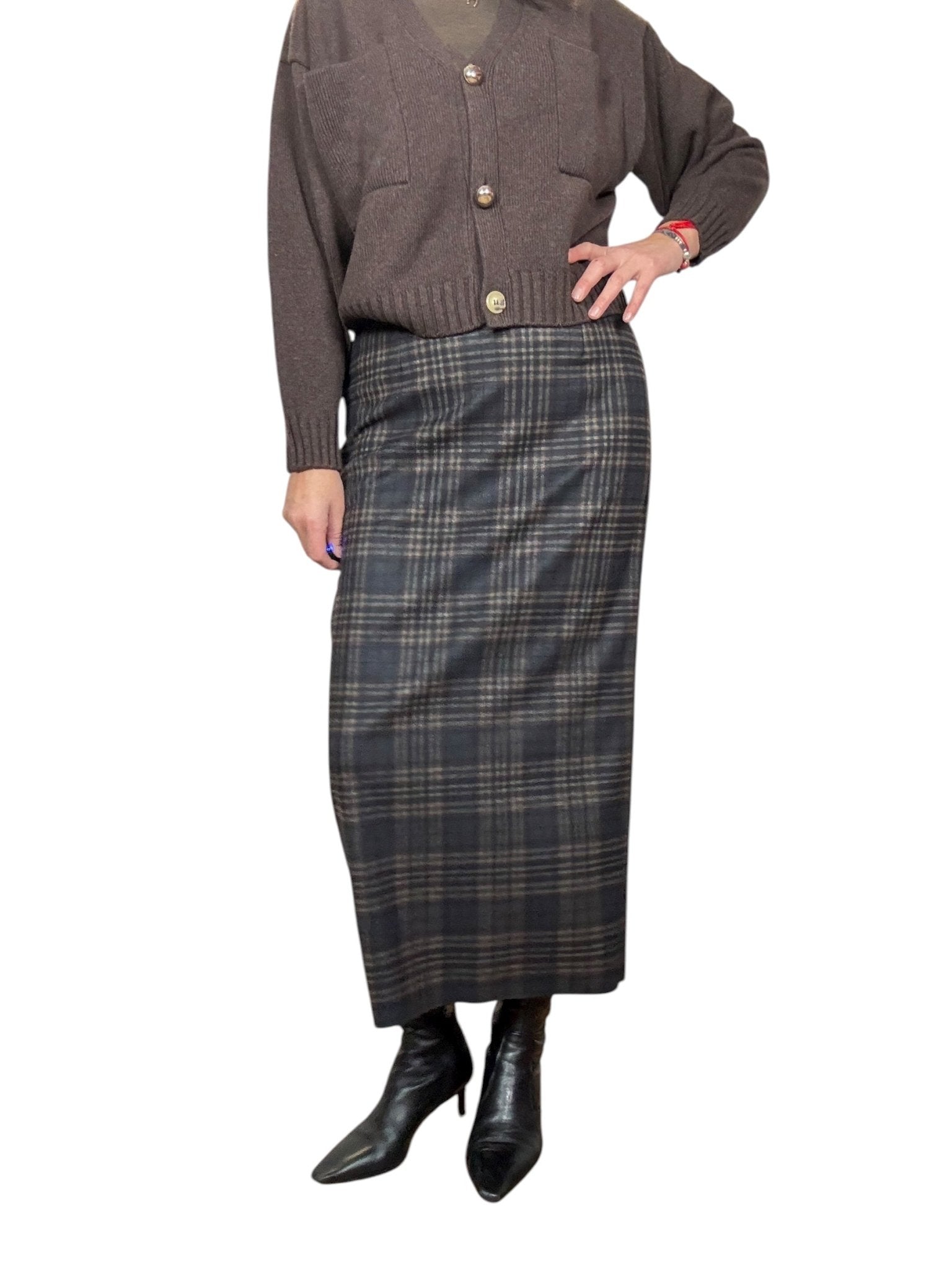 GONNA A TUBINO CHECK HAVEONE - XE BLU ABBIGLIAMENTO