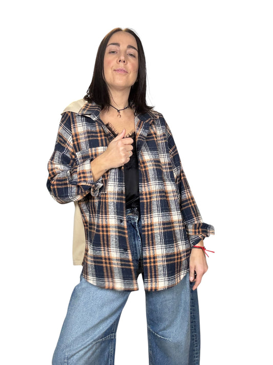 CAMICIA CHECK CON CAPPUCCIO SUSY MIX