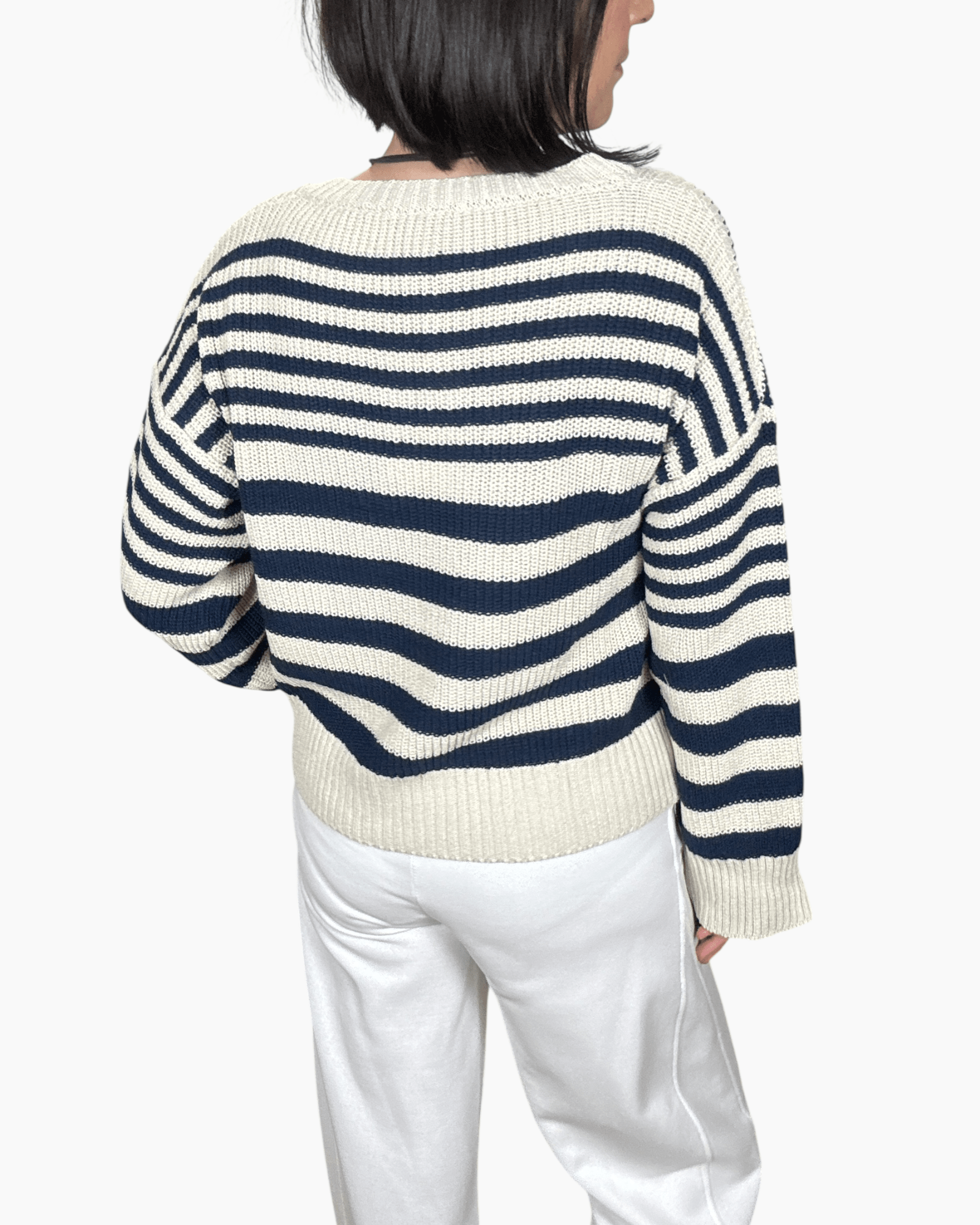 MAGLIA RIGATA SUSY MIX - XE BLU ABBIGLIAMENTO