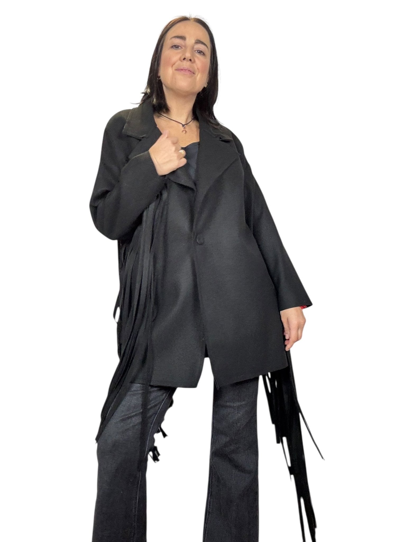 CAPPOTTINO FRANGE SUSY MIX - XE BLU ABBIGLIAMENTO