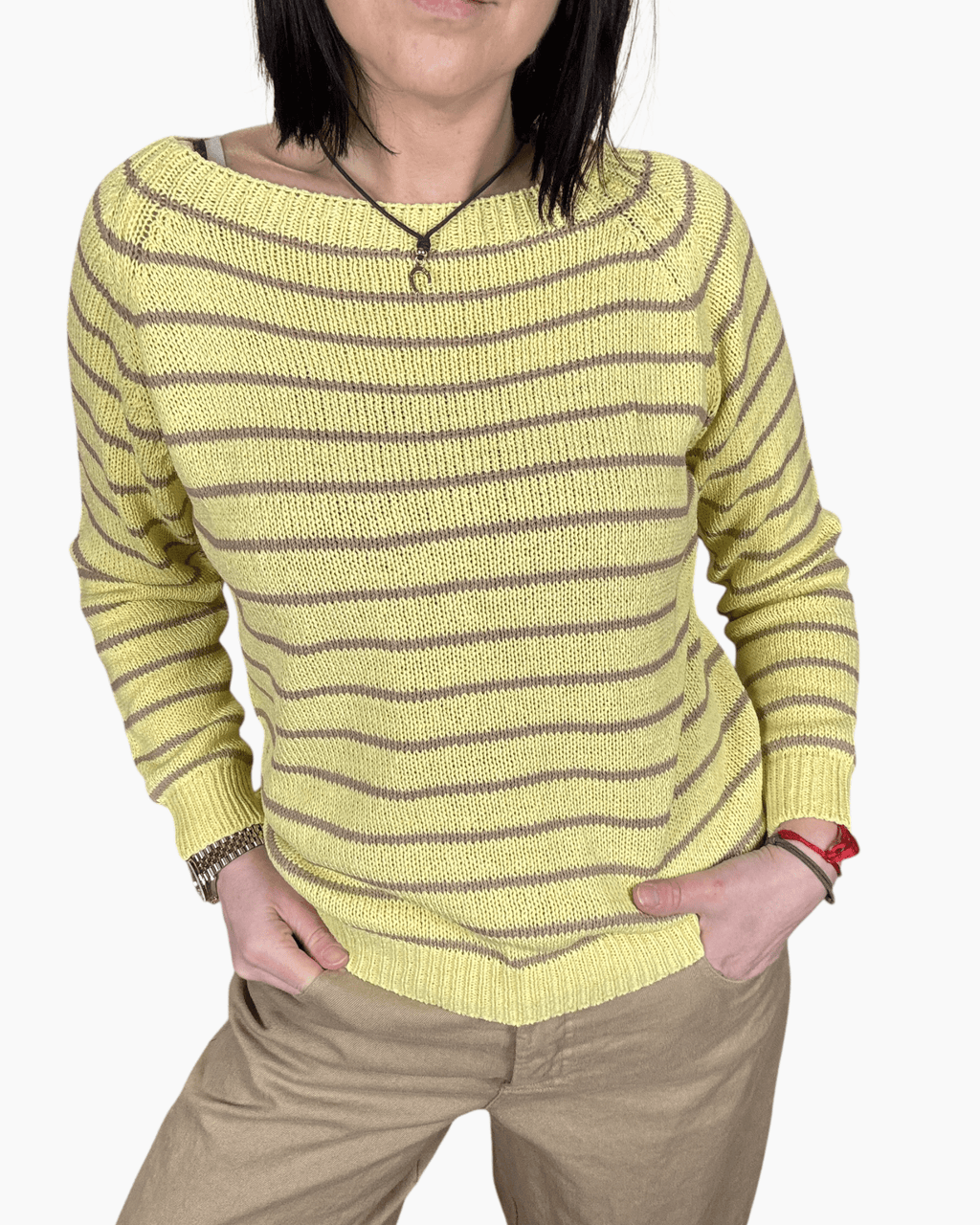 MAGLIA A RIGHE SOTTILI SUSY MIX - XE BLU ABBIGLIAMENTO