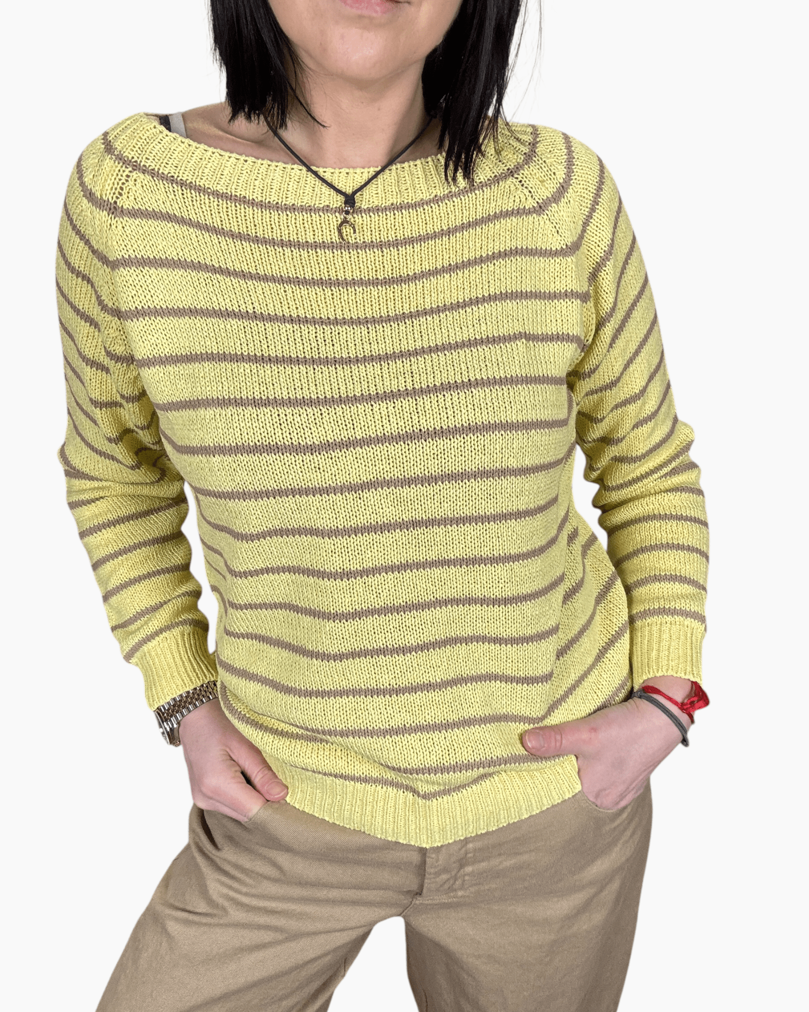 MAGLIA A RIGHE SOTTILI SUSY MIX - XE BLU ABBIGLIAMENTO