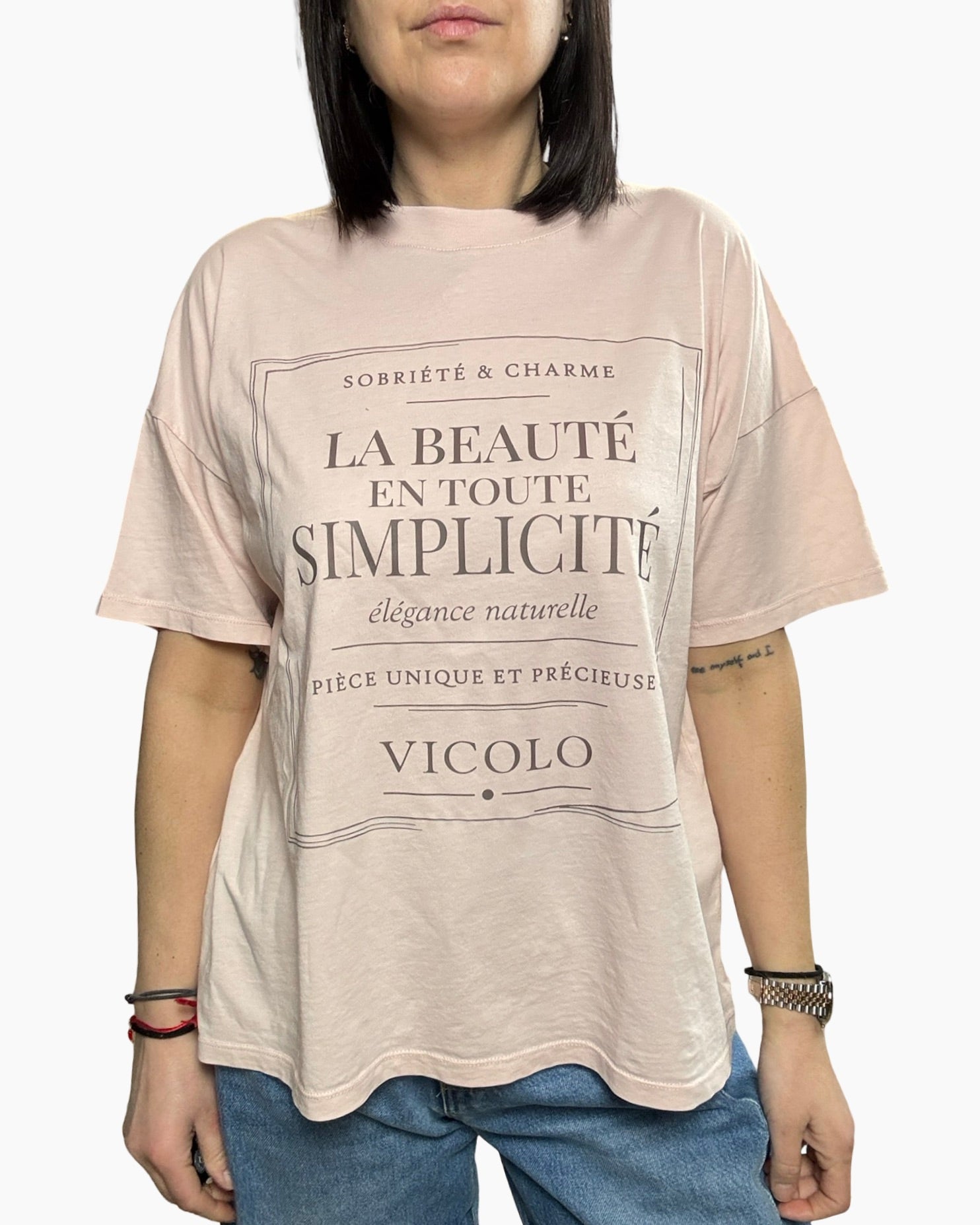 T - SHIRT LA BEAUTE' VICOLO - XE BLU ABBIGLIAMENTO