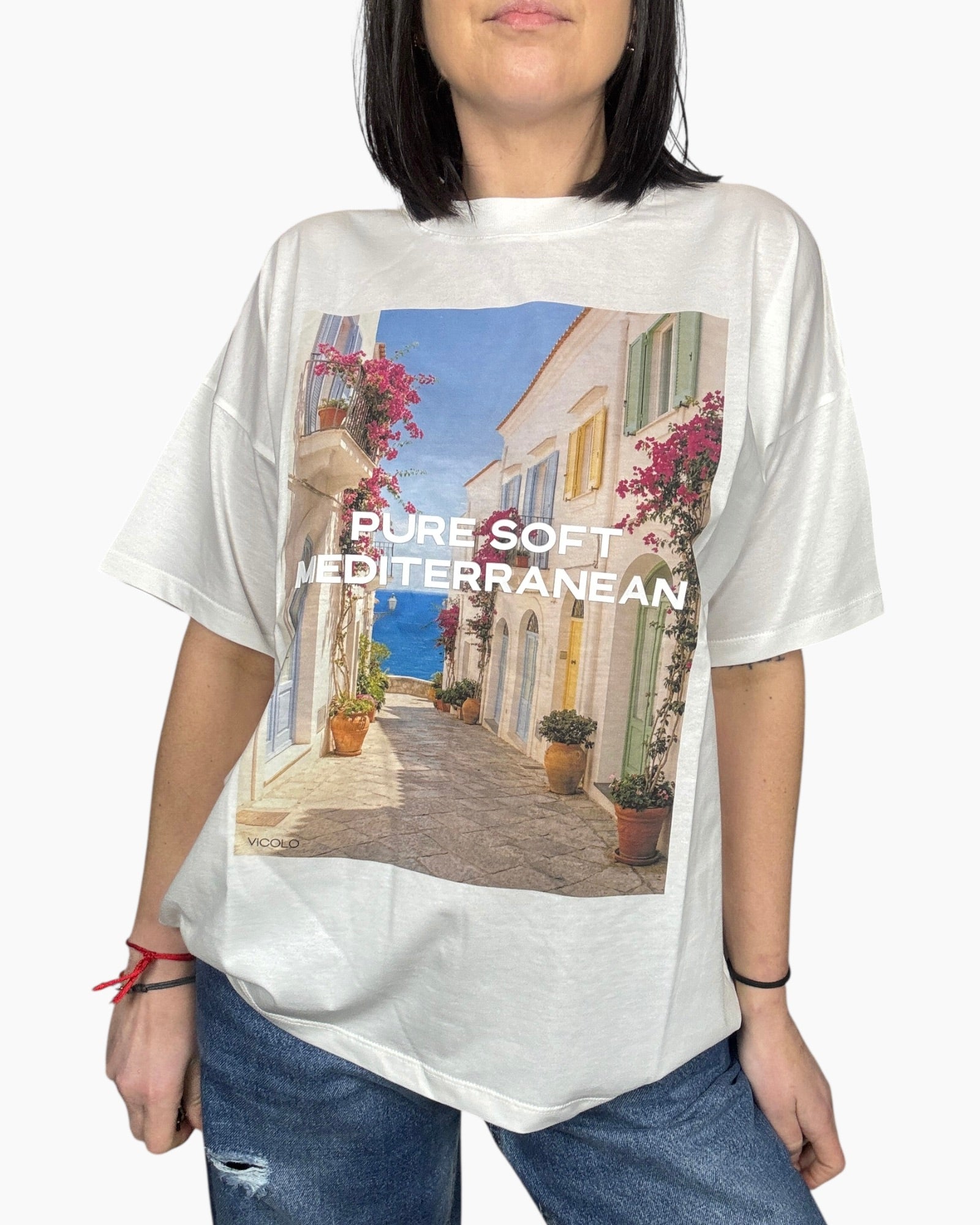 T - SHIRT PURE SOFT MEDITERRANEAN VICOLO - XE BLU ABBIGLIAMENTO