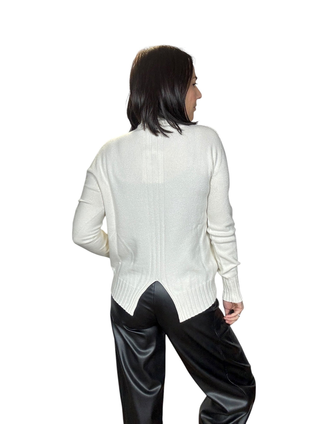 MAGLIA CON SPACCO SUSY MIX - XE BLU ABBIGLIAMENTO