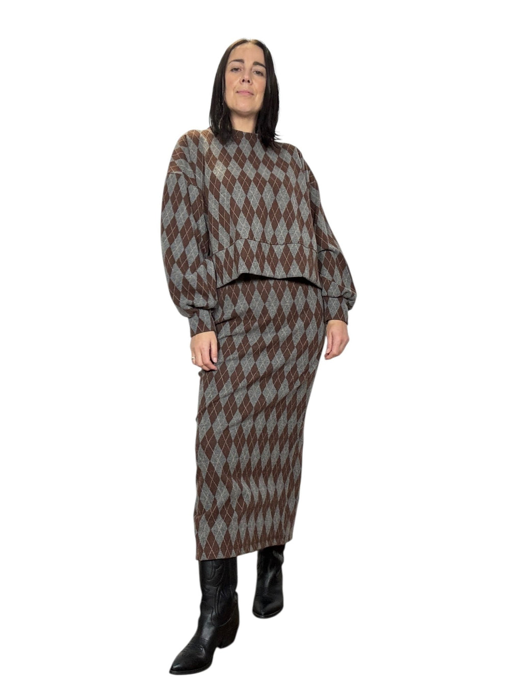 GONNA A SCACCHI HAVEONE - XE BLU ABBIGLIAMENTO