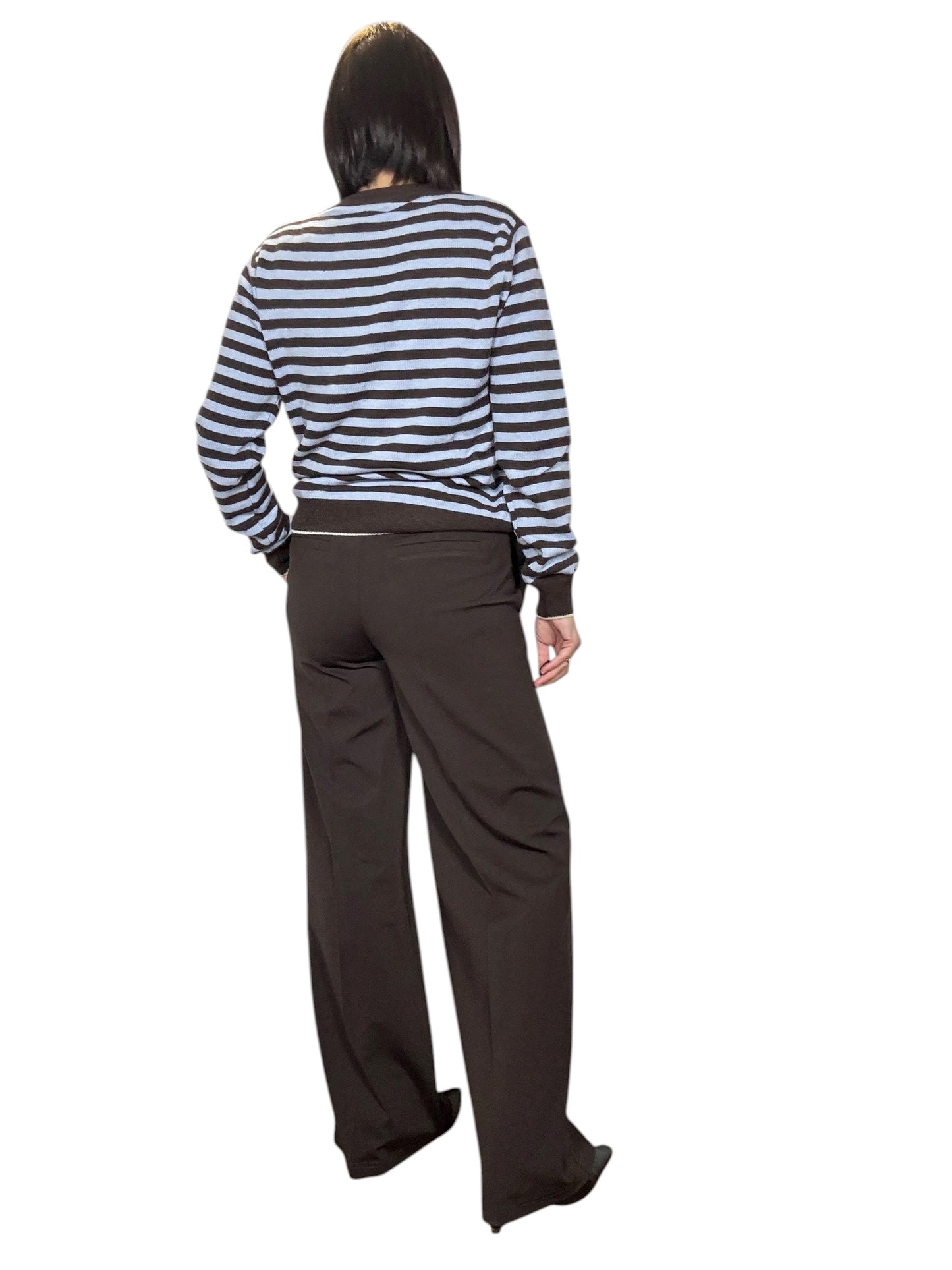 PANTALONE IN PUNTO MILANO GAMBA DRITTA TENSIONE IN