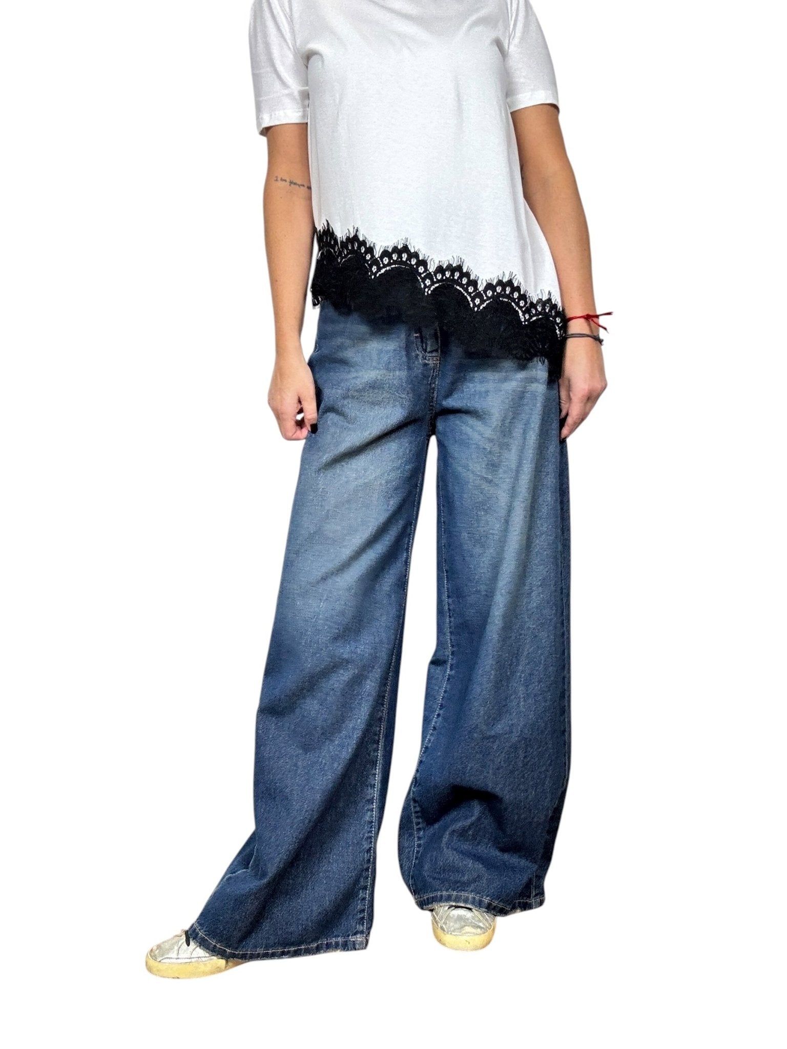 JEANS GIUSY TENSIONE IN (RAY - BLU) - XE BLU ABBIGLIAMENTO