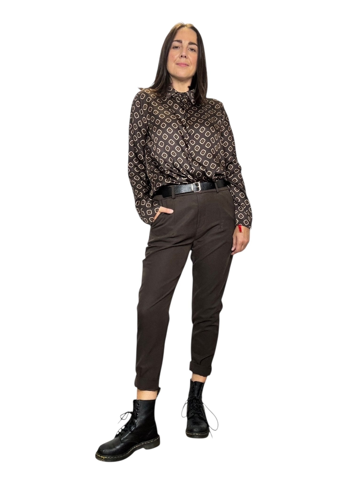 PANTALONE CON ELASTICO IN VITA SUSY MIX - XE BLU ABBIGLIAMENTO