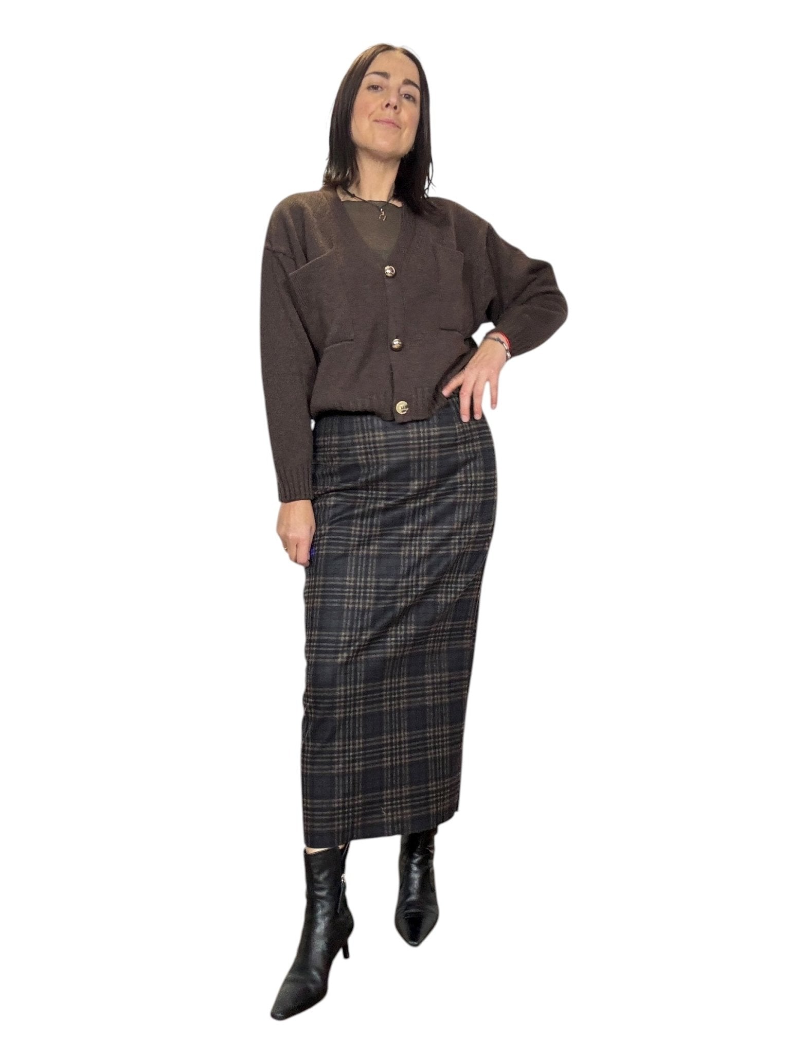 GONNA A TUBINO CHECK HAVEONE - XE BLU ABBIGLIAMENTO