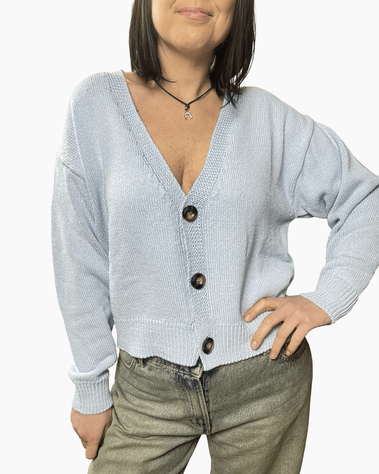 CARDIGAN CON BOTTONI VICOLO - XE BLU ABBIGLIAMENTO
