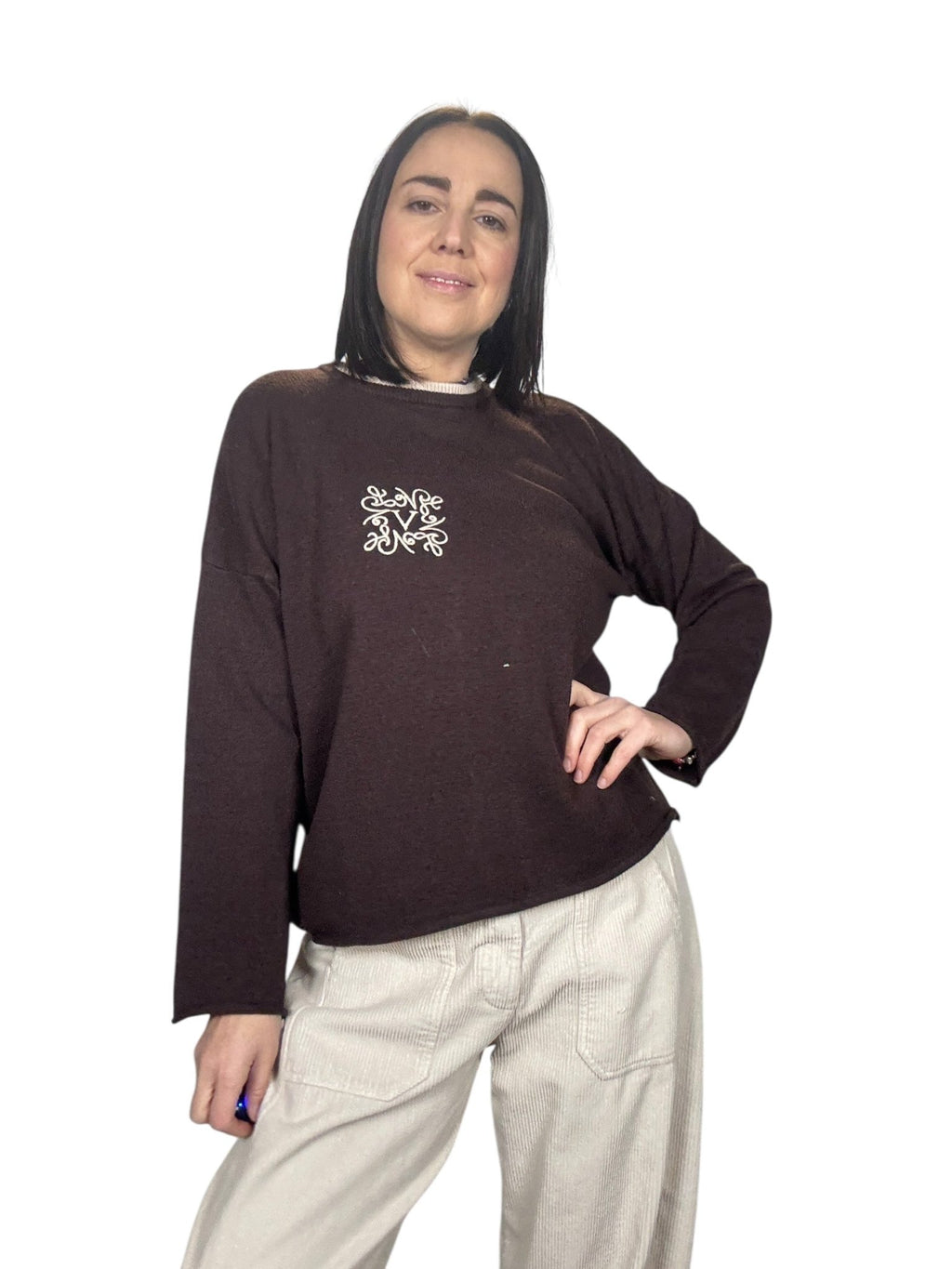 MAGLIA OVER LOEWE VICOLO - XE BLU ABBIGLIAMENTO