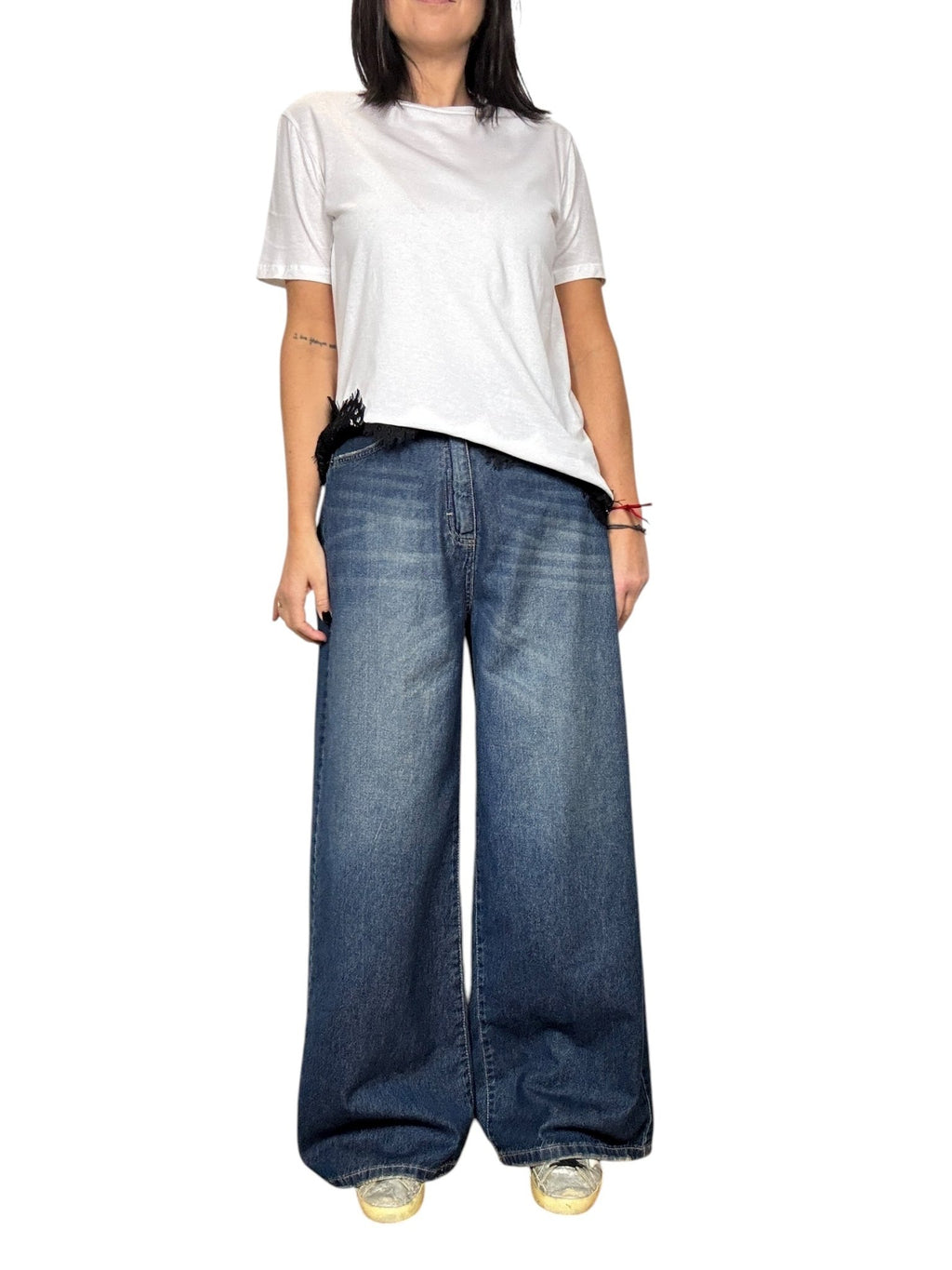 JEANS GIUSY TENSIONE IN (RAY - BLU) - XE BLU ABBIGLIAMENTO