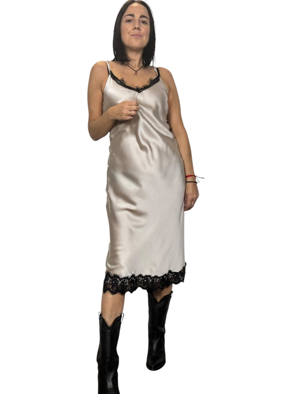 ABITO LINGERIE MIDI SUSY MIX - XE BLU ABBIGLIAMENTO