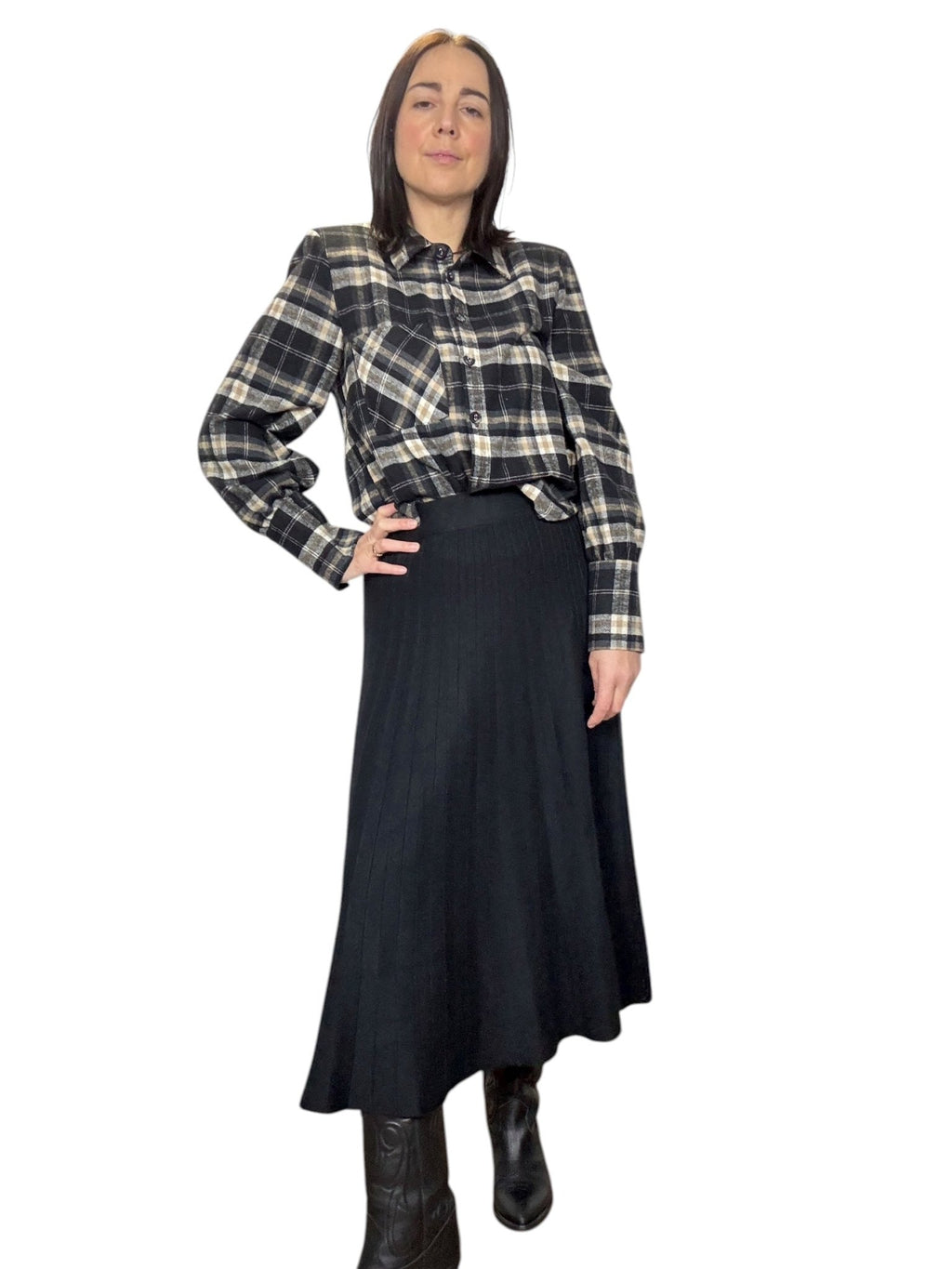 GONNA MIDI IN MAGLIA SUSY MIX - XE BLU ABBIGLIAMENTO