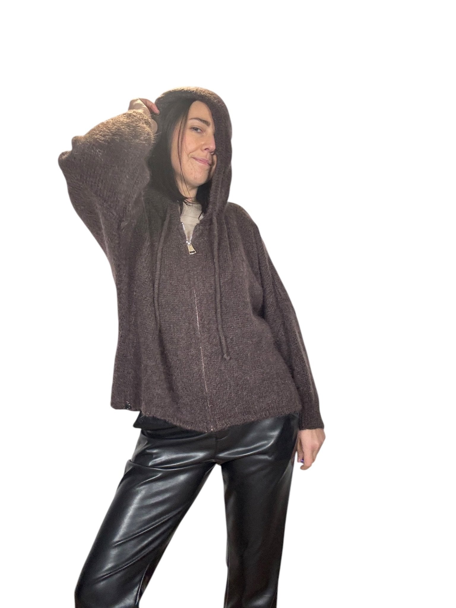 MAGLIA CON CAPPUCCIO DIXIE - XE BLU ABBIGLIAMENTO