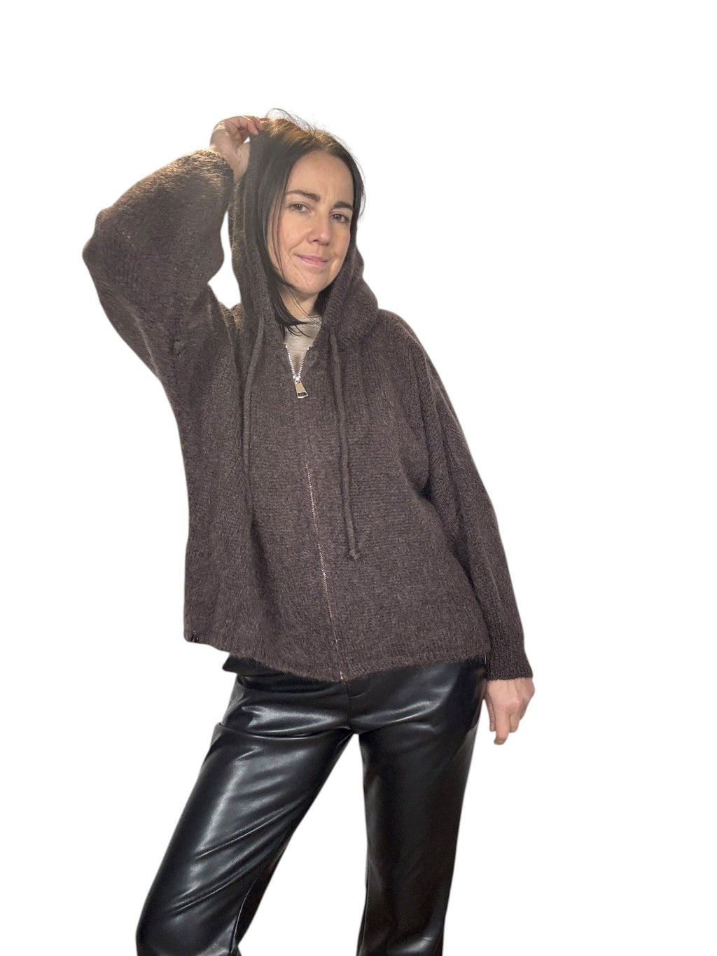 MAGLIA CON CAPPUCCIO DIXIE - XE BLU ABBIGLIAMENTO