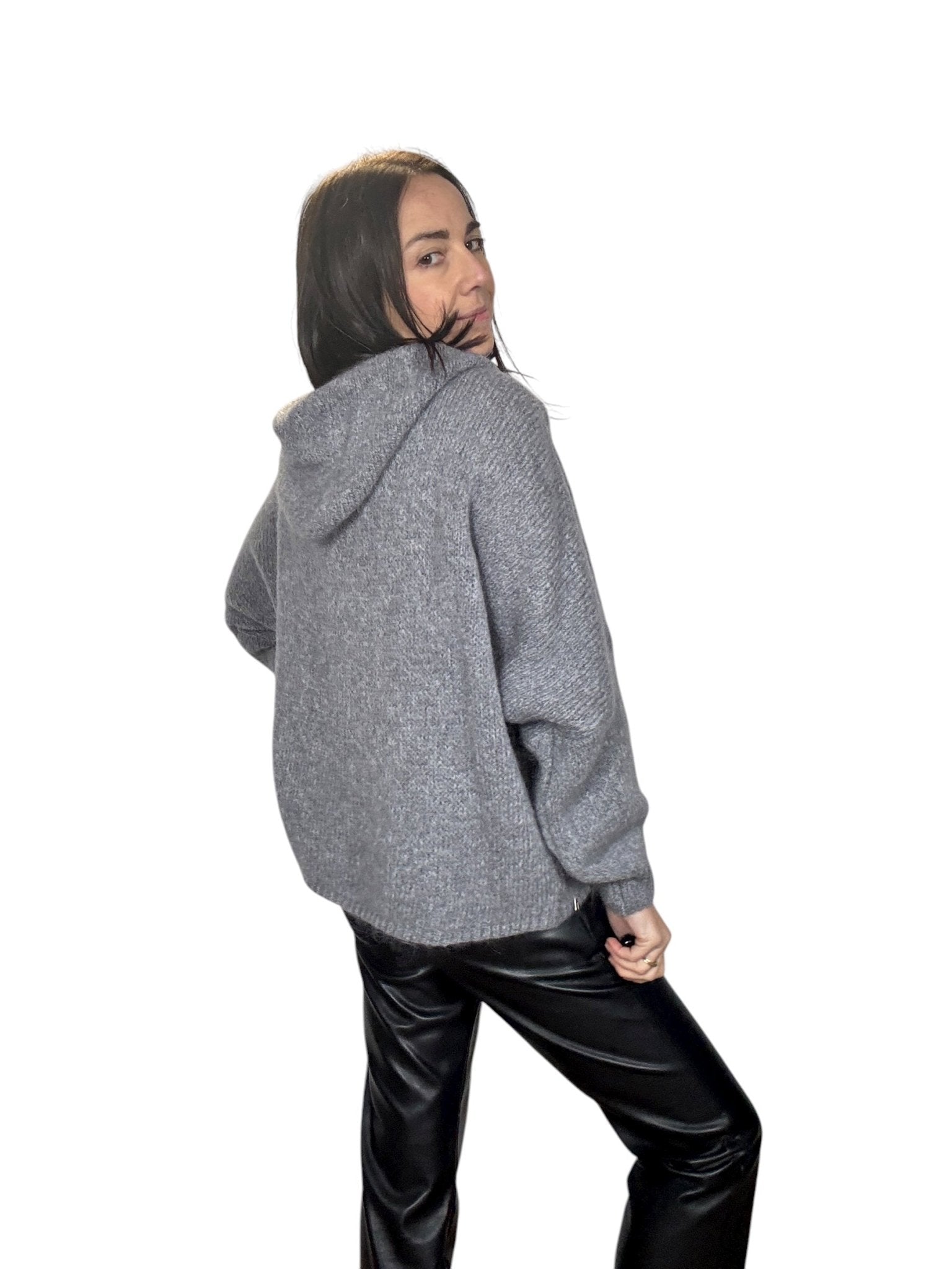 MAGLIA CON CAPPUCCIO DIXIE - XE BLU ABBIGLIAMENTO