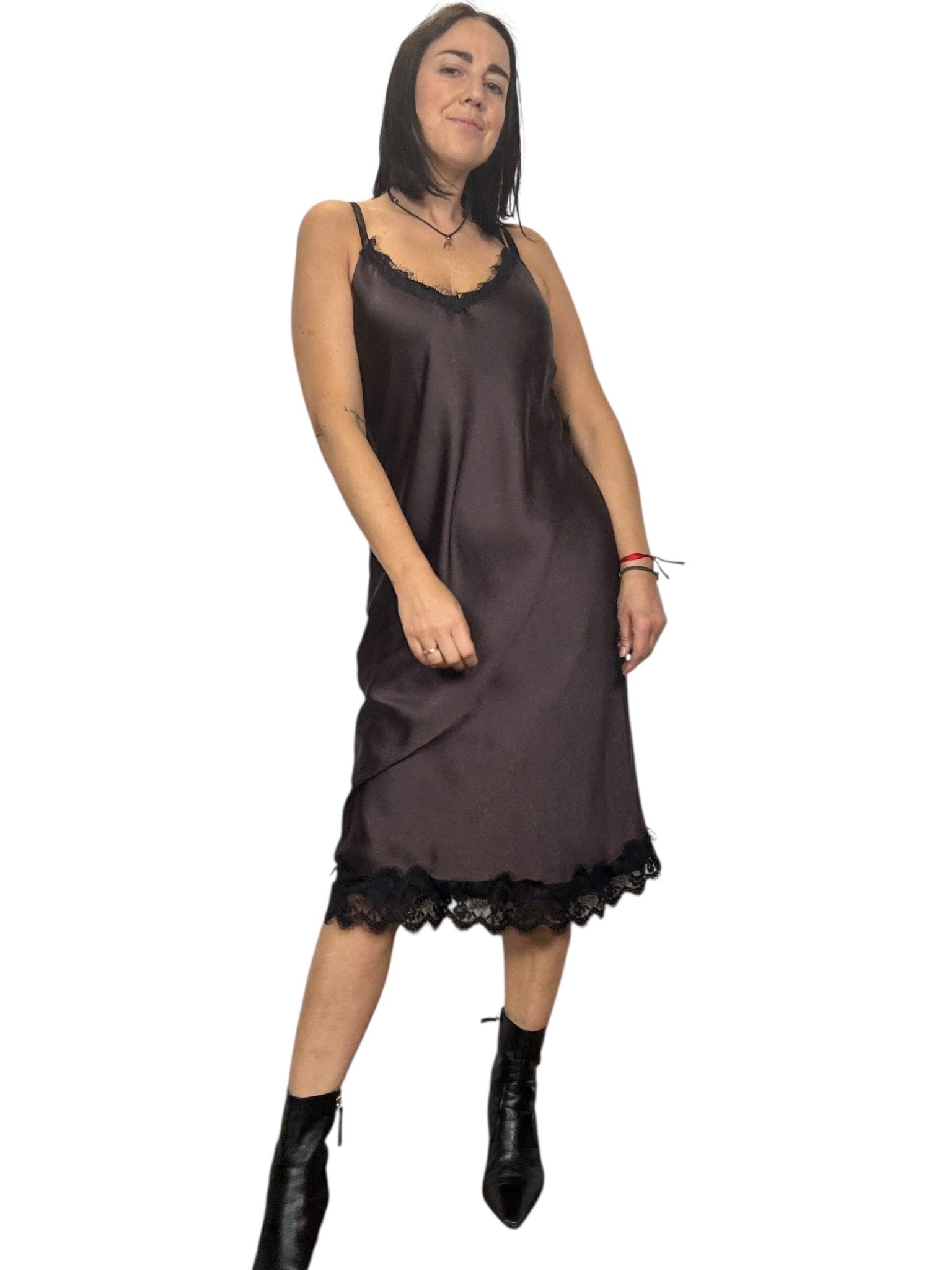 ABITO LINGERIE MIDI SUSY MIX - XE BLU ABBIGLIAMENTO